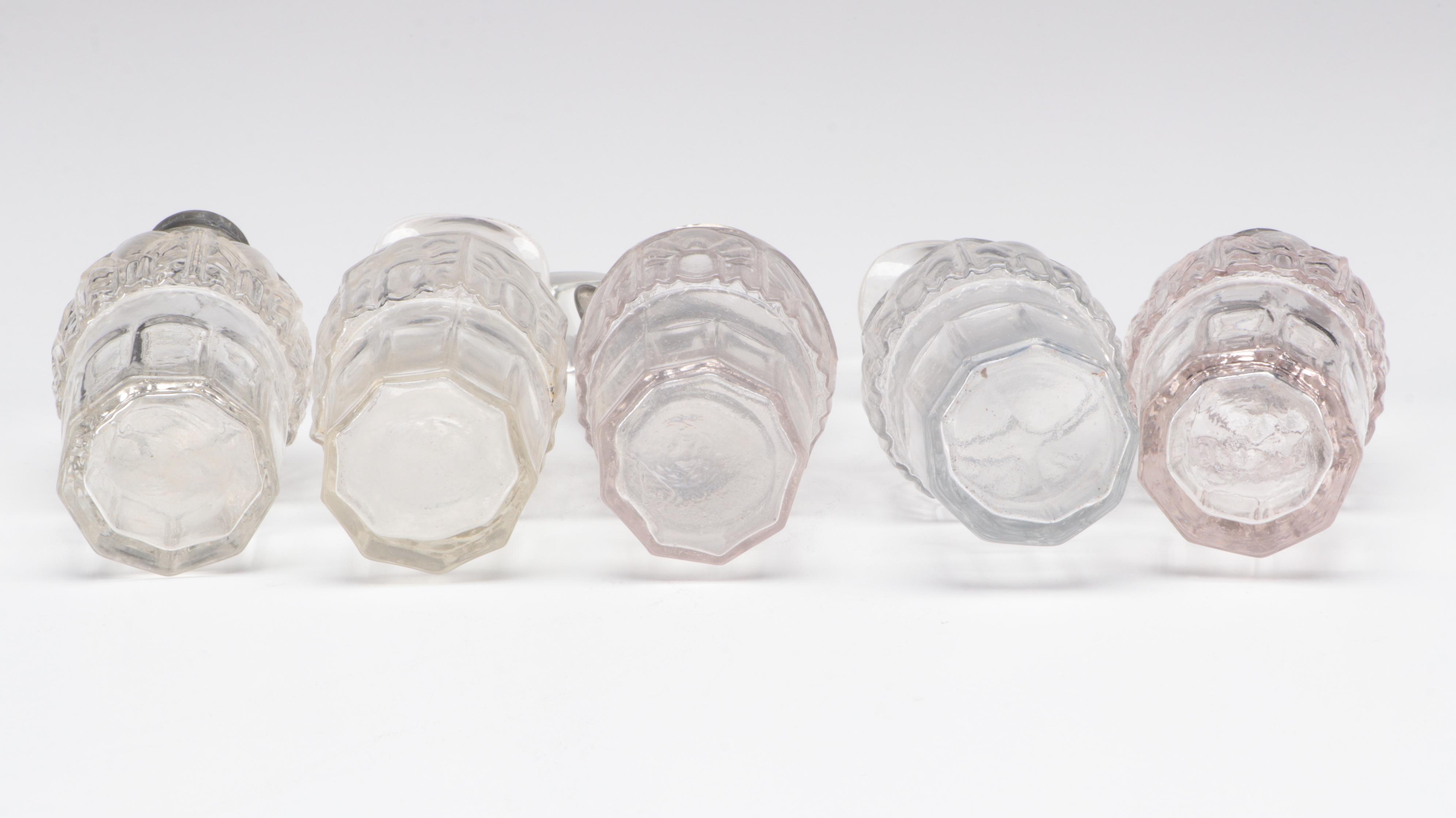 Victorian Aesthetic Movement Condiment Set with Candle Holder and Chamber Pot