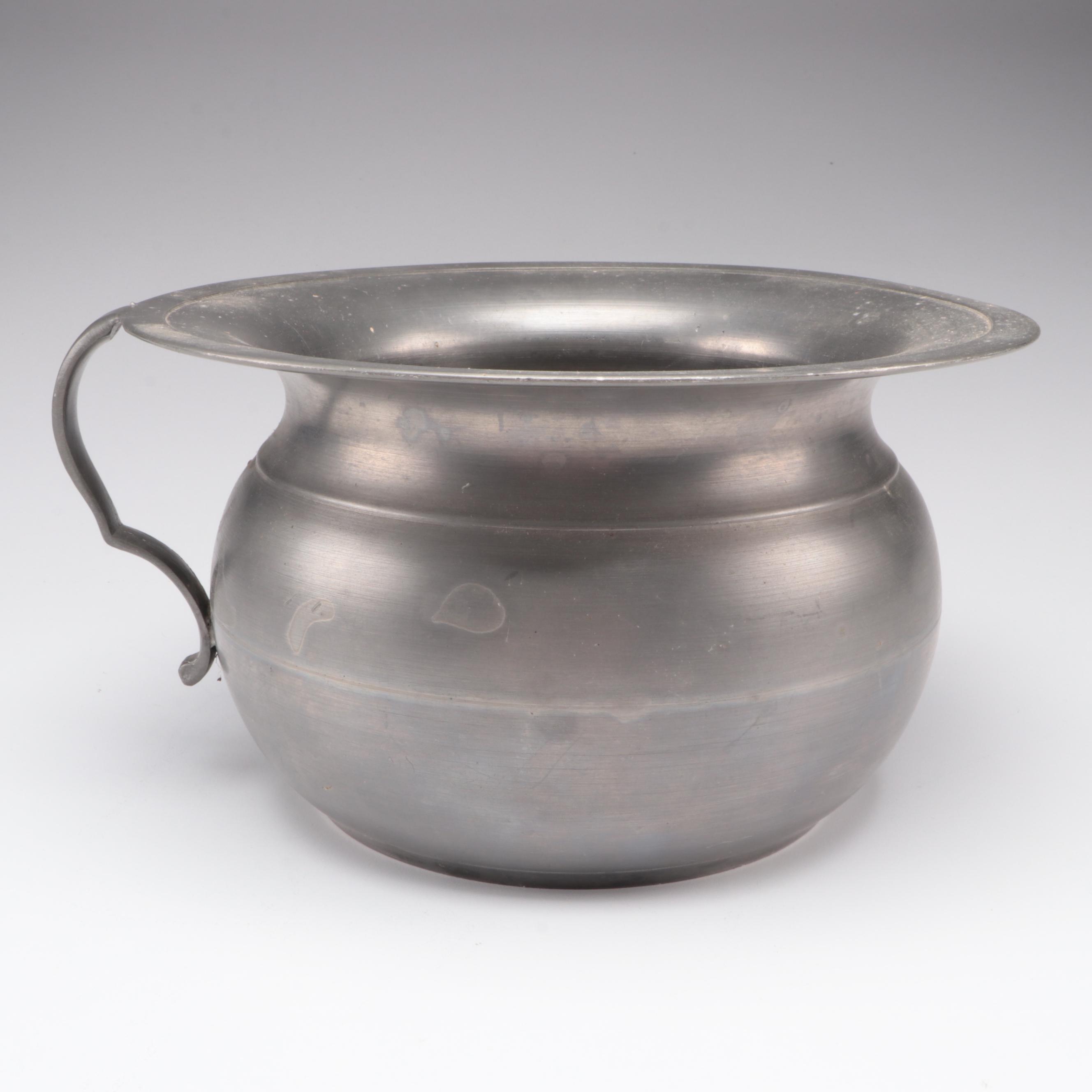 Victorian Aesthetic Movement Condiment Set with Candle Holder and Chamber Pot