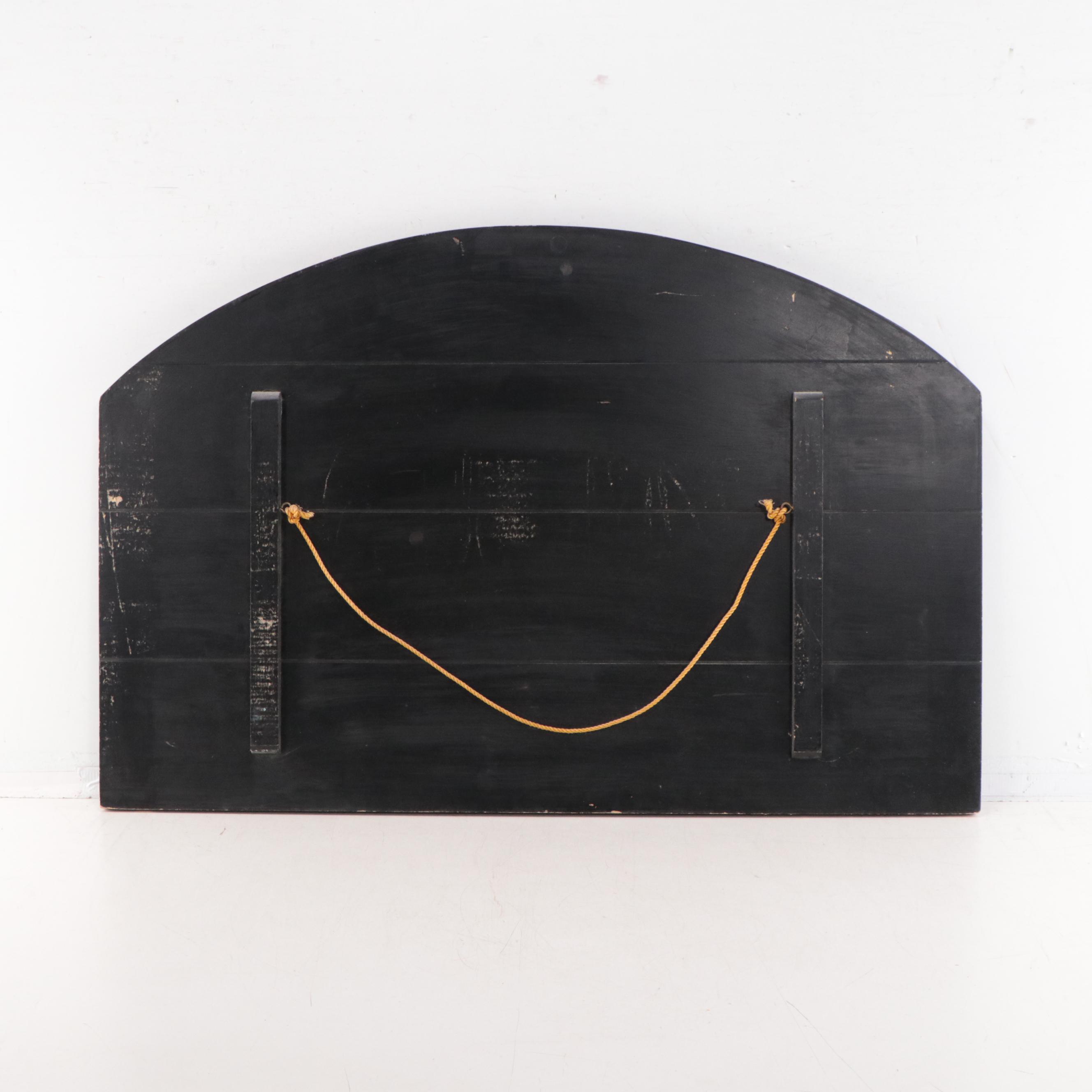 Painted-Wood Fishing Tackle Shop Sign "The Salmon Shop"