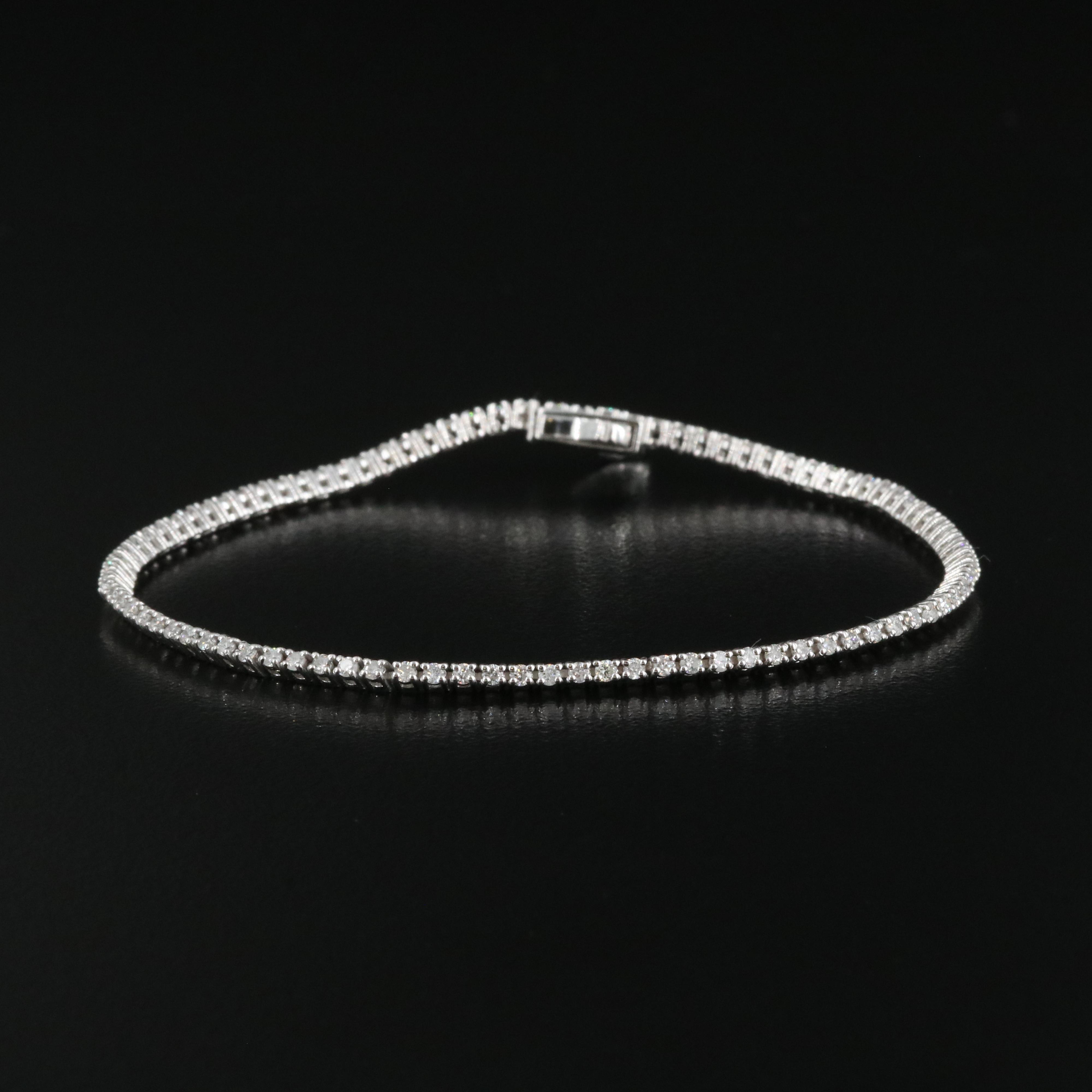14K 1.04 CTW Diamond Line Bracelet