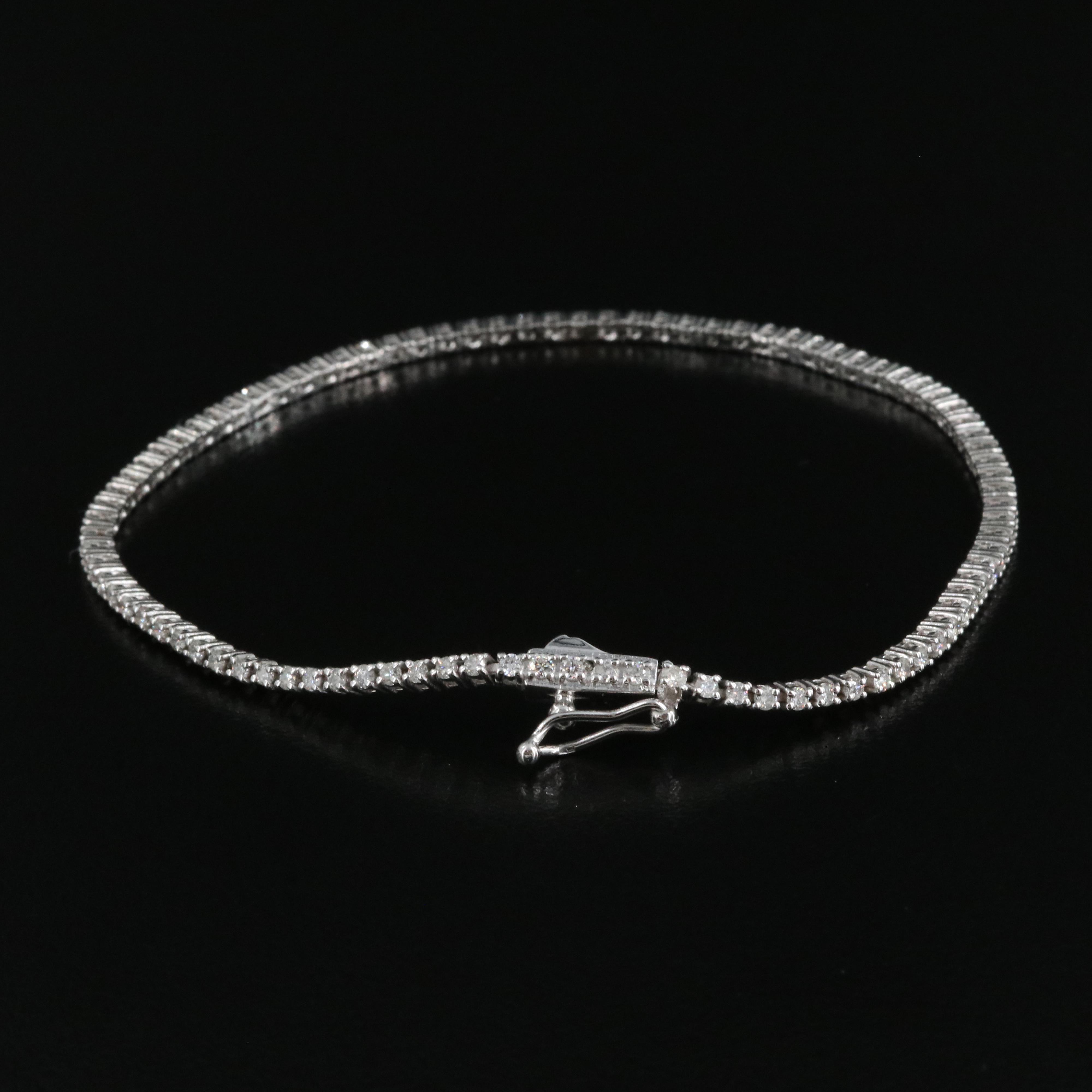 14K 1.04 CTW Diamond Line Bracelet