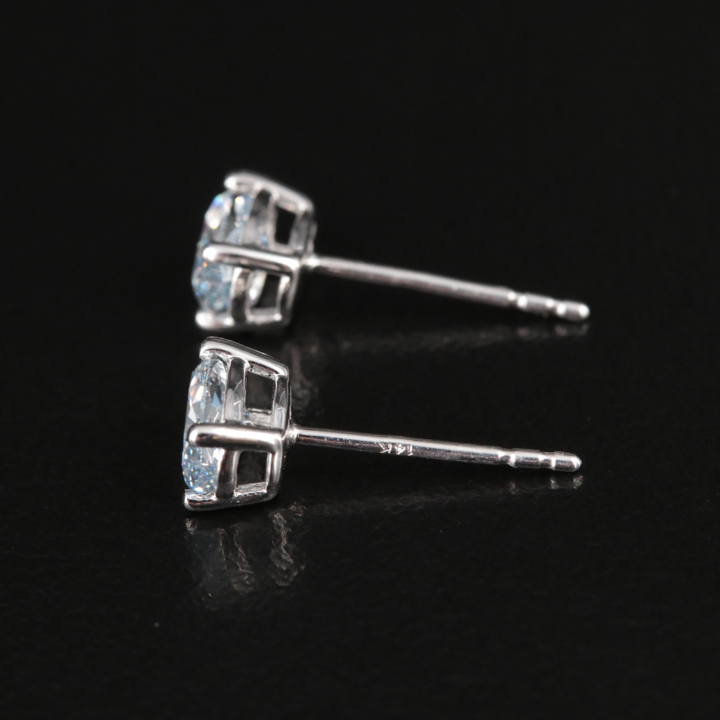 14K 1.26 CTW Lab Grown Diamond Stud Earrings
