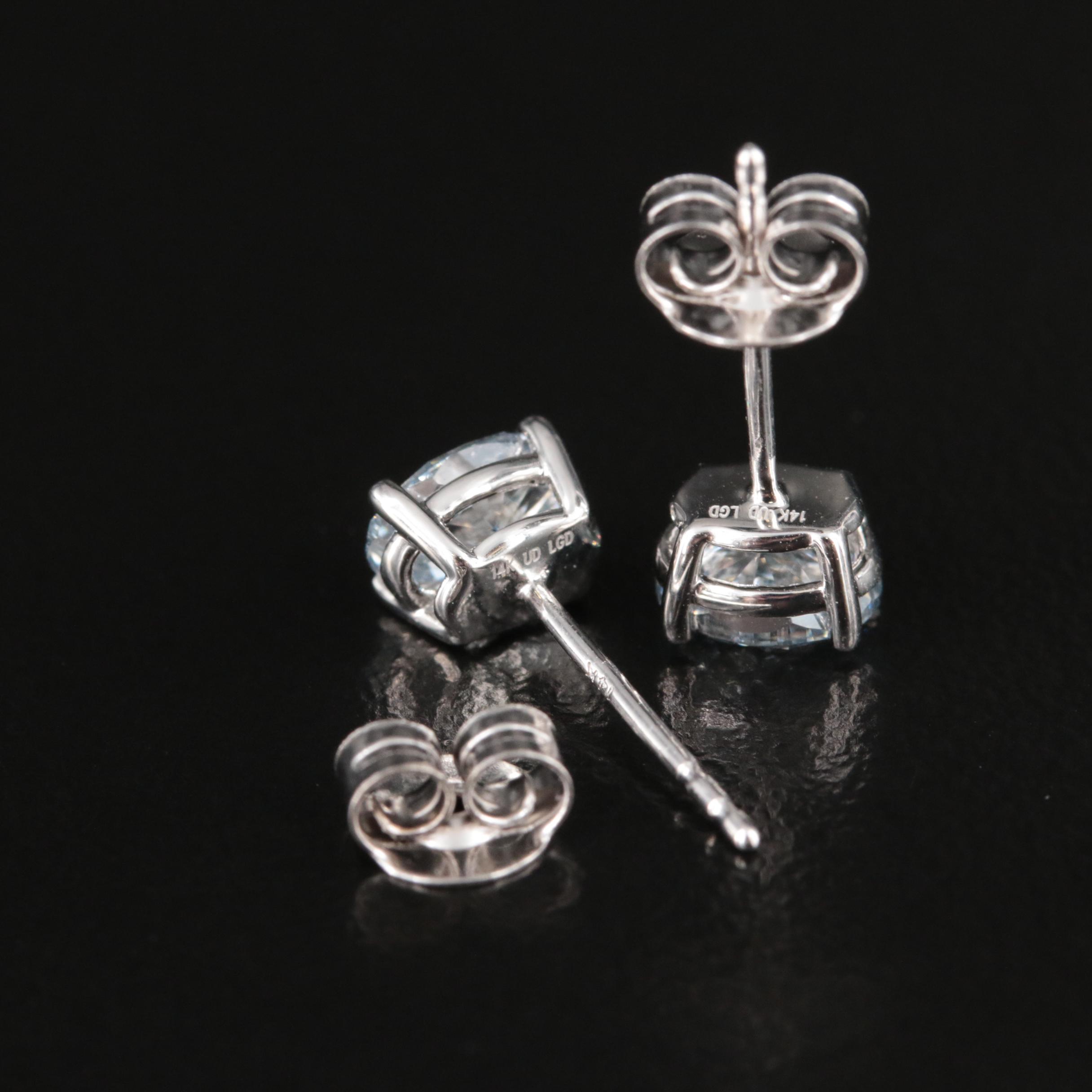 14K 1.26 CTW Lab Grown Diamond Stud Earrings