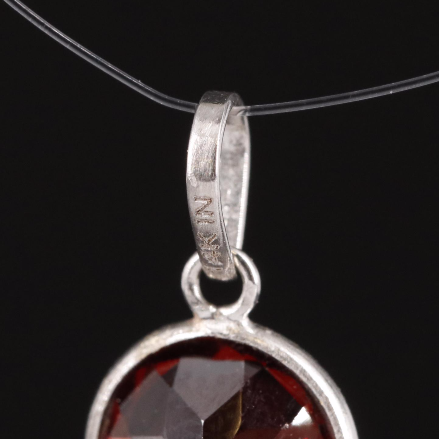14K Garnet Pendant