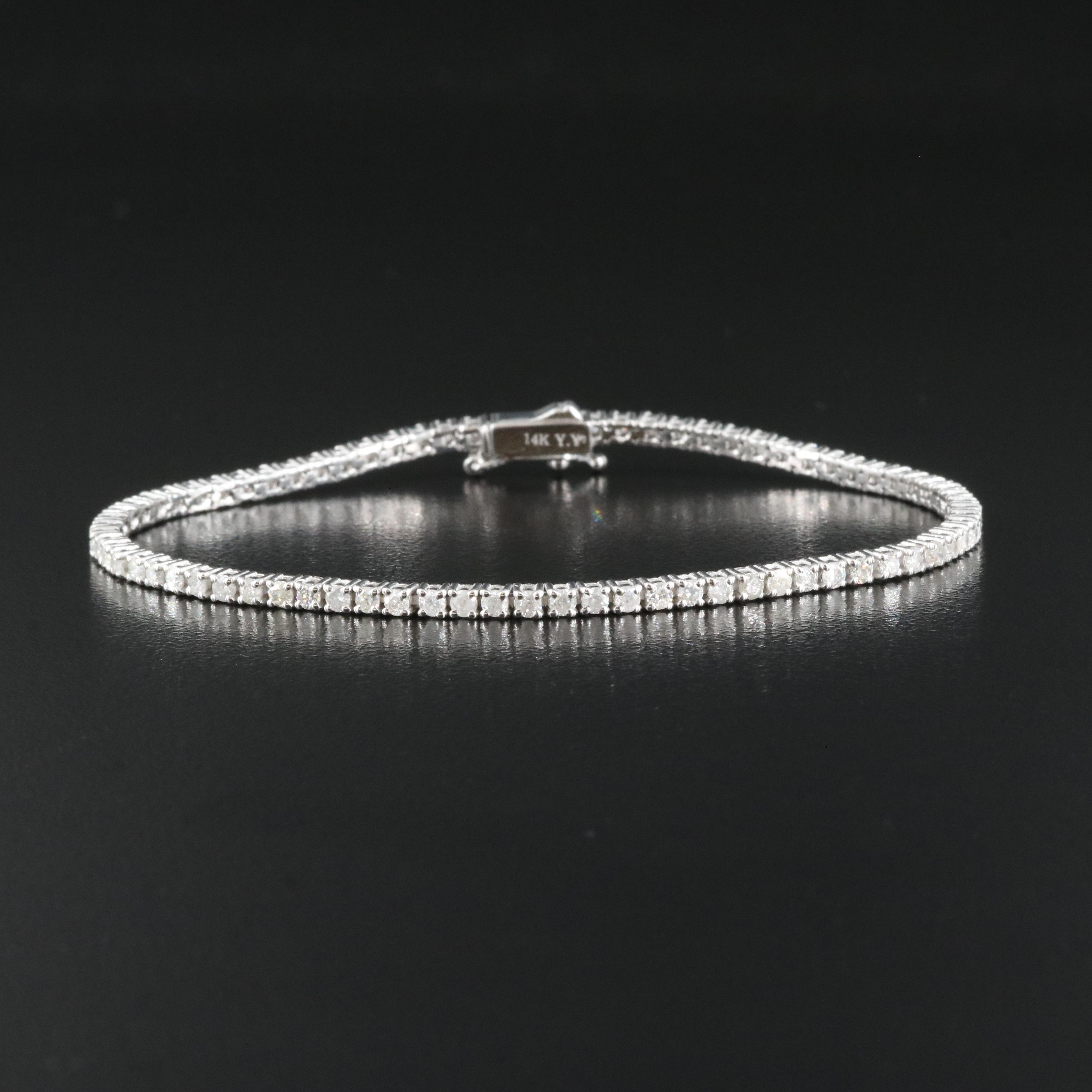14K 2.45 CTW Diamond Line Bracelet