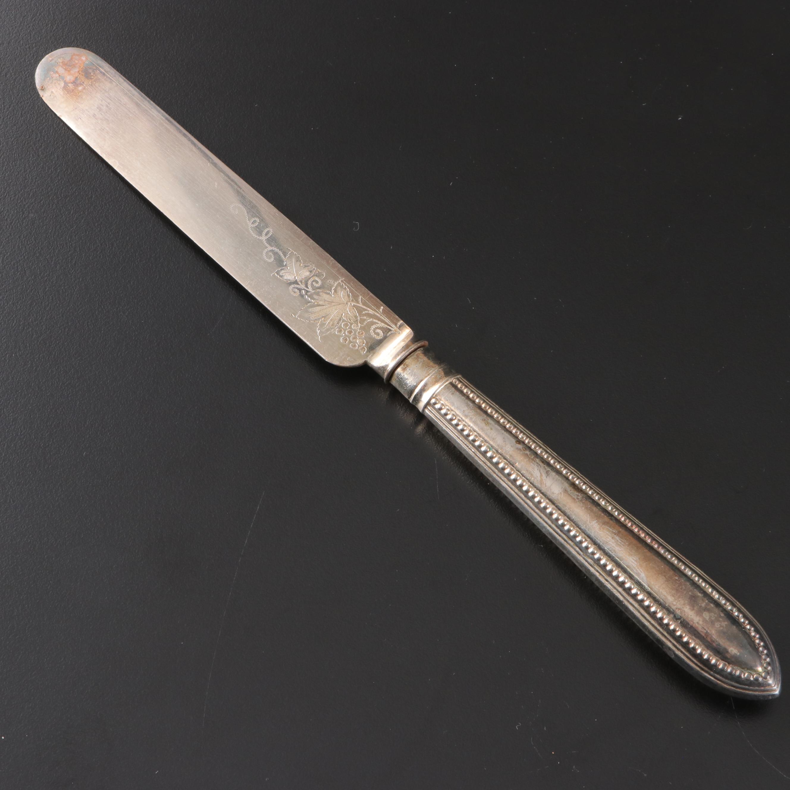 British Silver Plate Fish Service for Twelve with Presentation Case, 19th C.