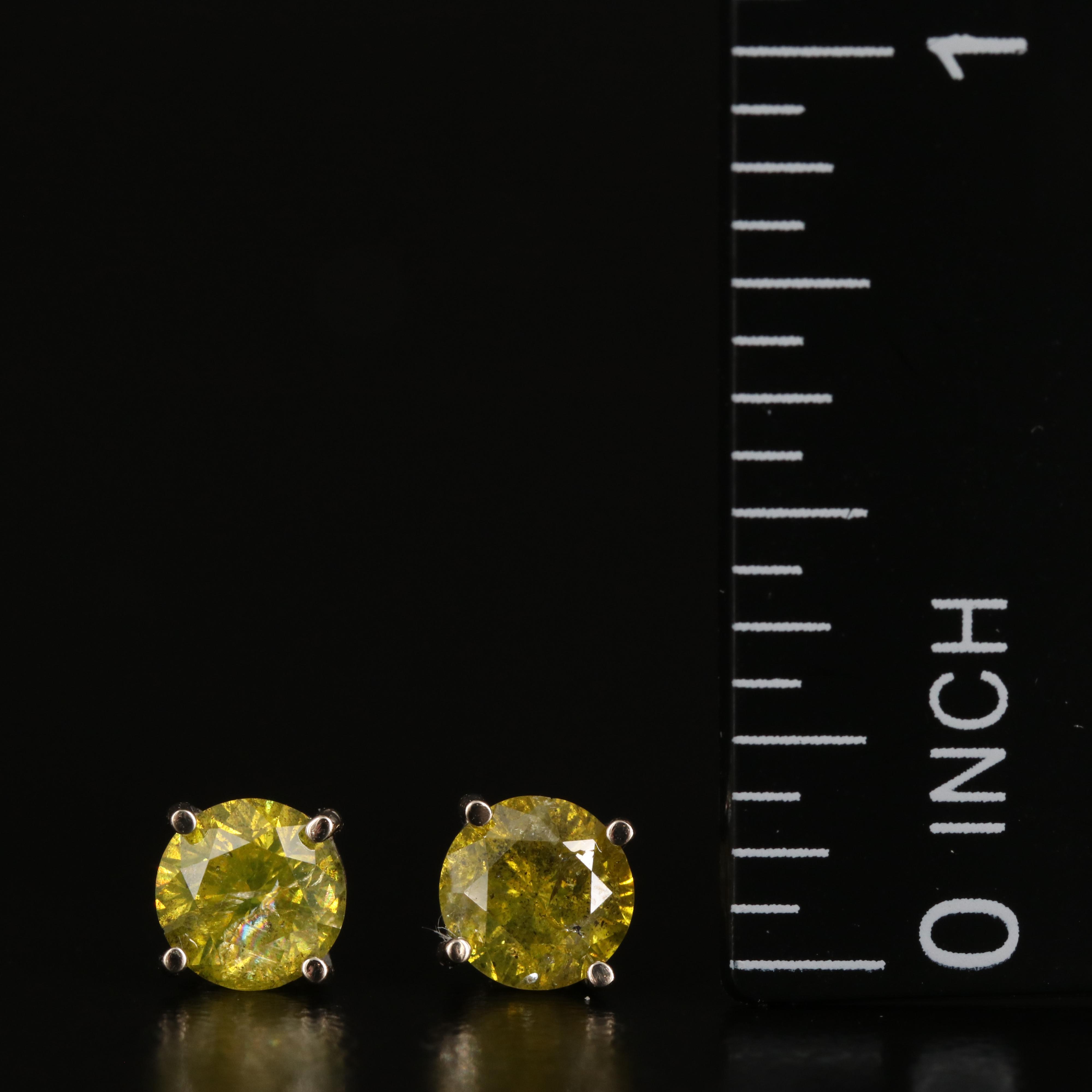 14K 1.29 CTW Diamond Stud Earrings