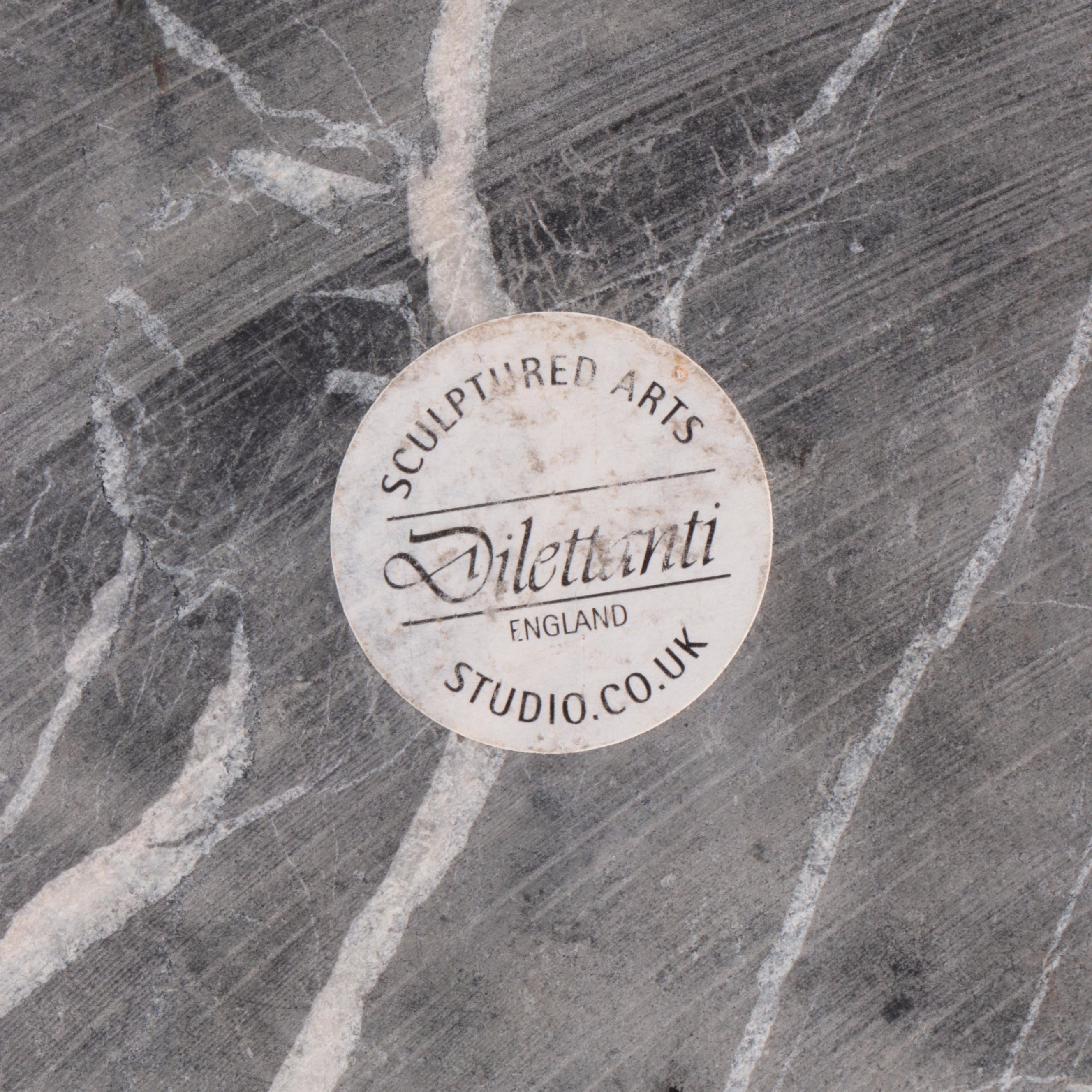 Sculptured Arts Dilettanti Cast Stone Torso on Marble After Aime-Jules Dalou