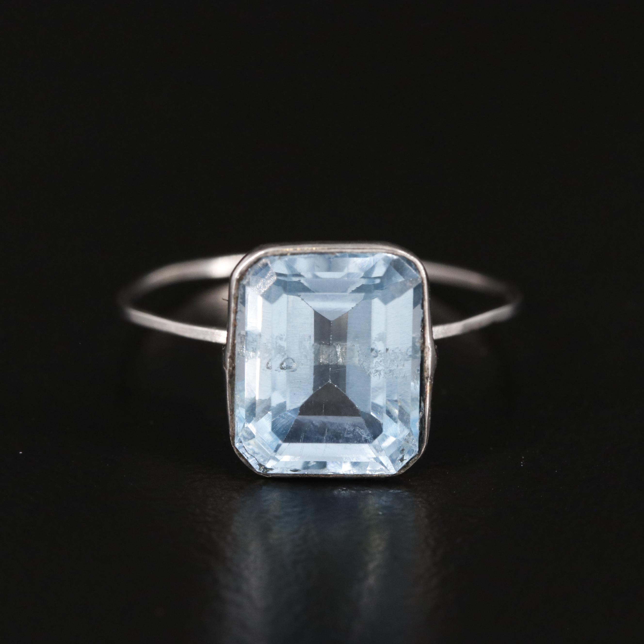 14K Blue Topaz Ring