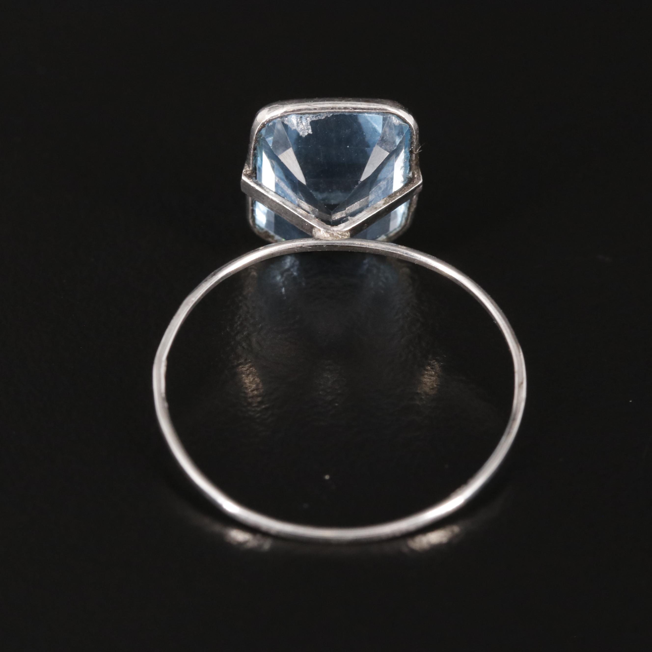 14K Blue Topaz Ring