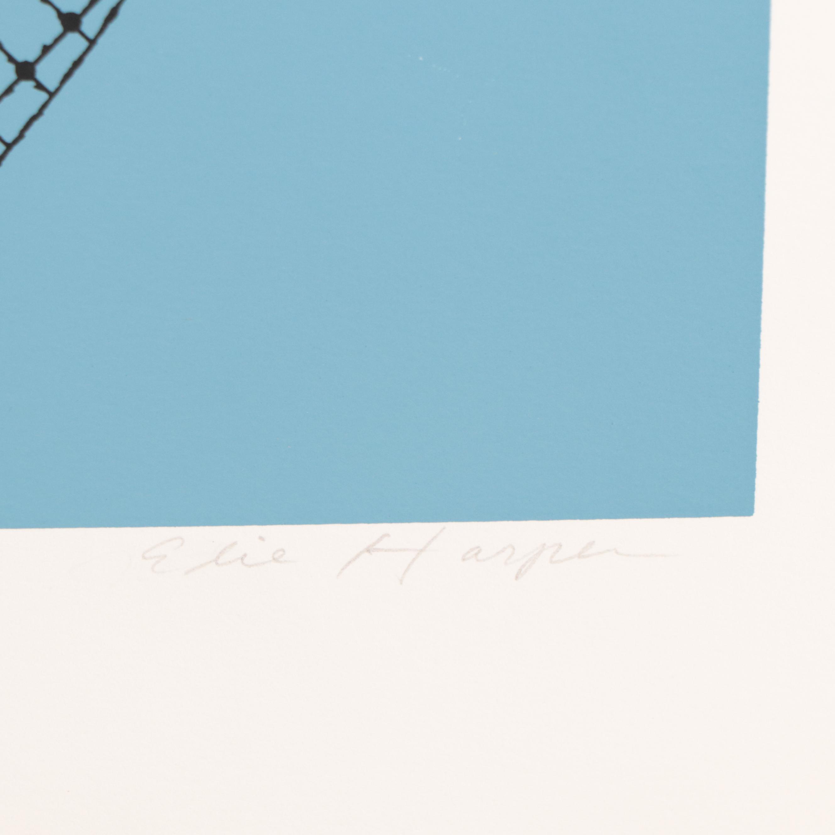 Edie Harper Serigraph "Net Prophet," 1976