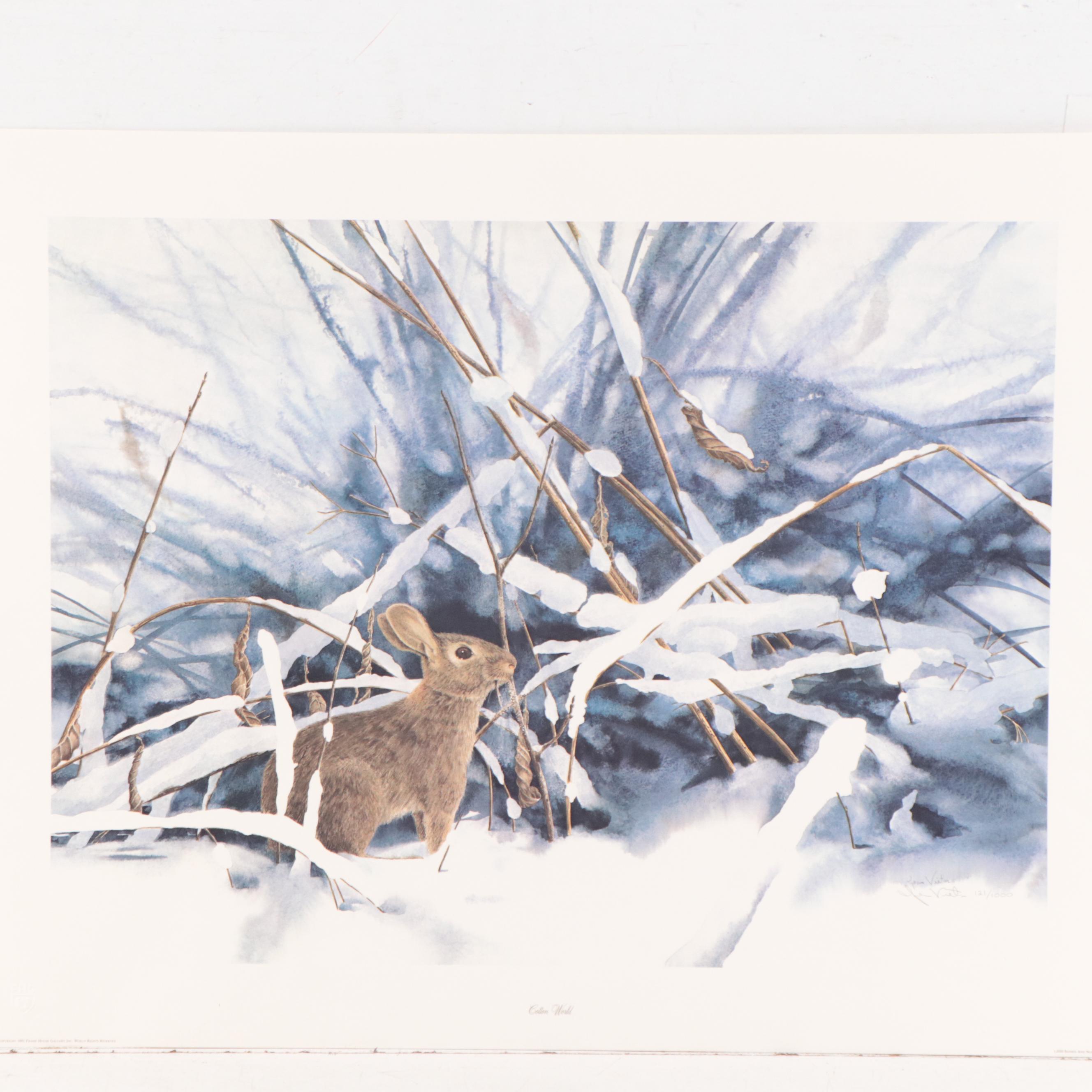 Jean Vietor Offset Lithograph "Cotton World," Circa 1981