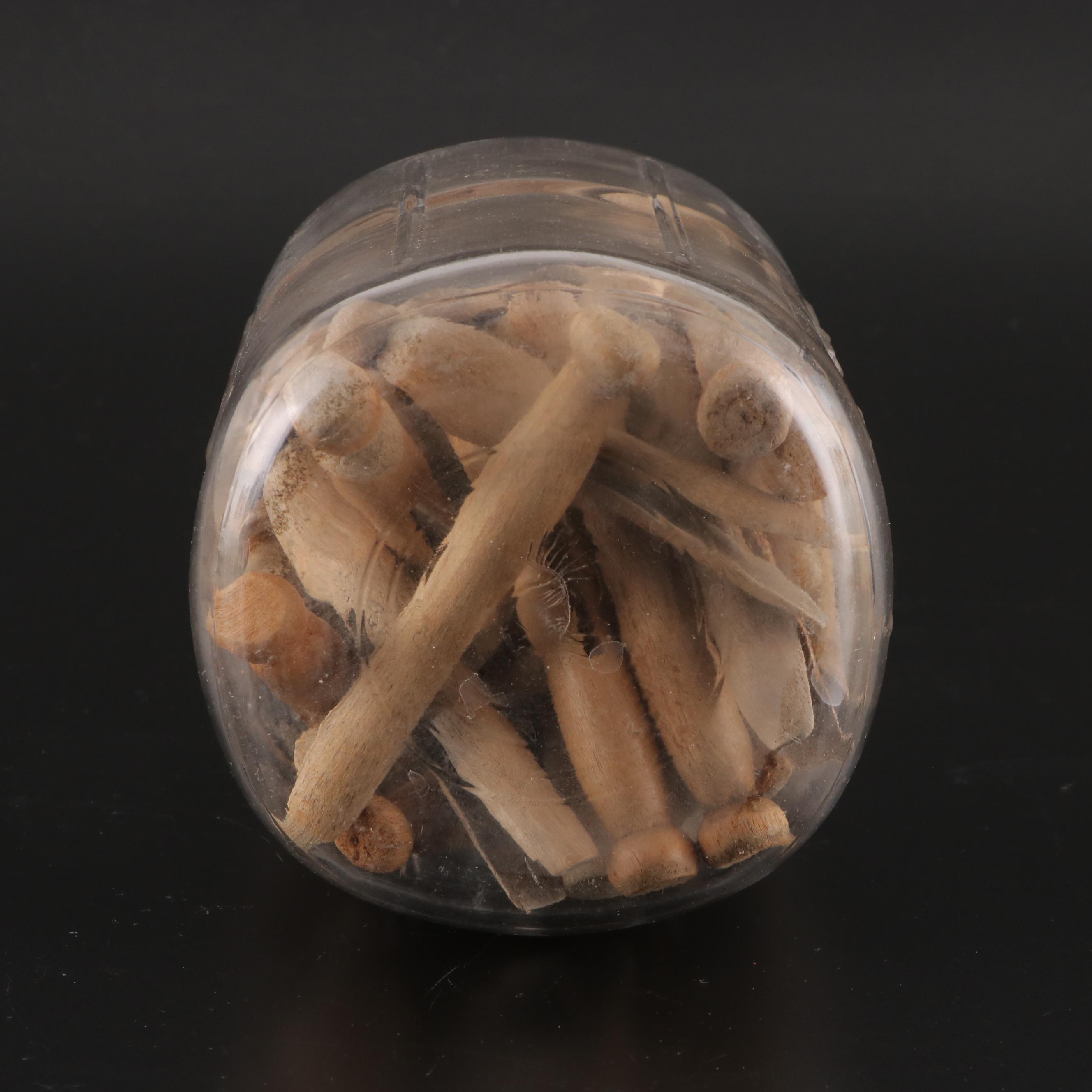 Ball Caning Jars and Wooden Clothes Pins, Early to Mid 20th Century