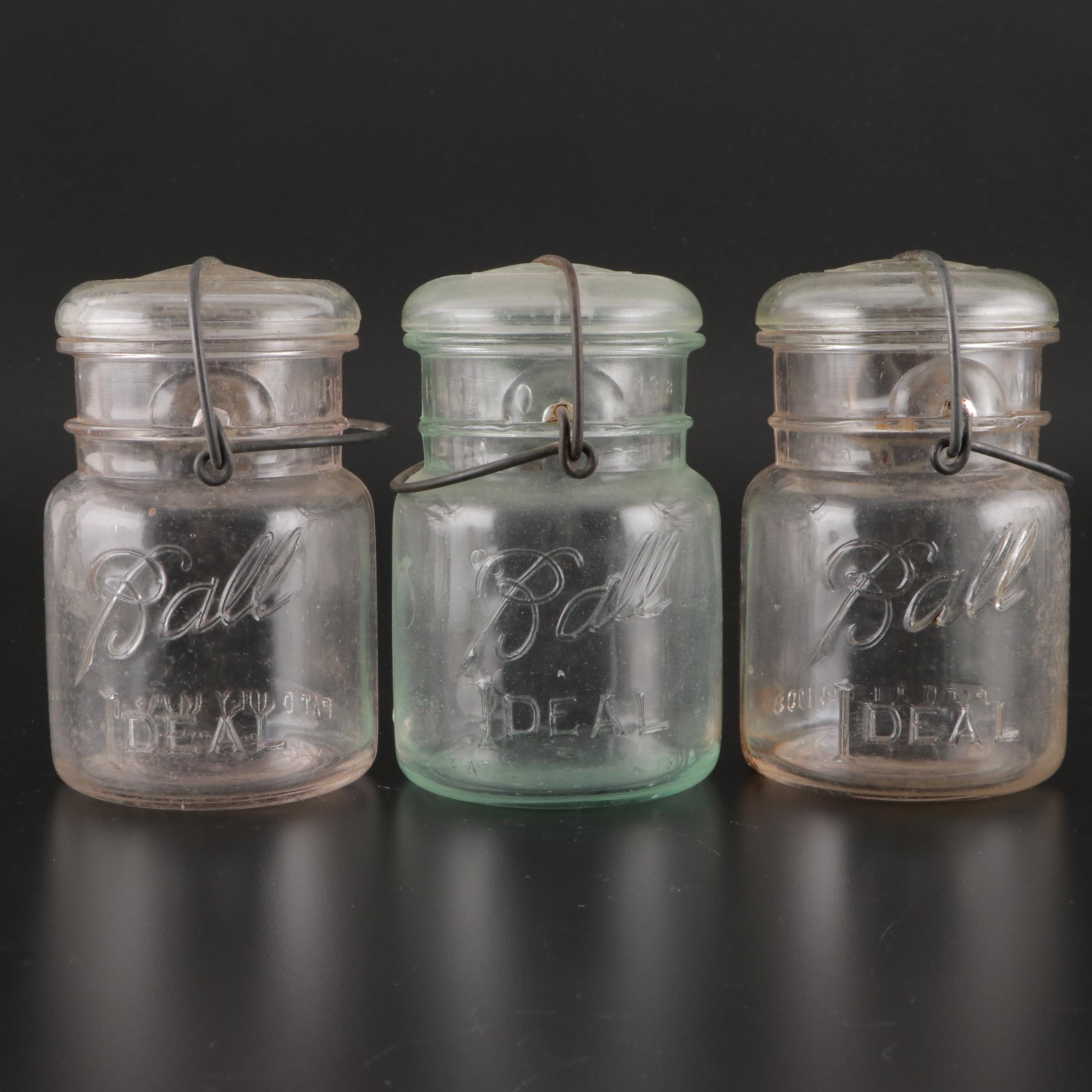 Ball Caning Jars and Wooden Clothes Pins, Early to Mid 20th Century