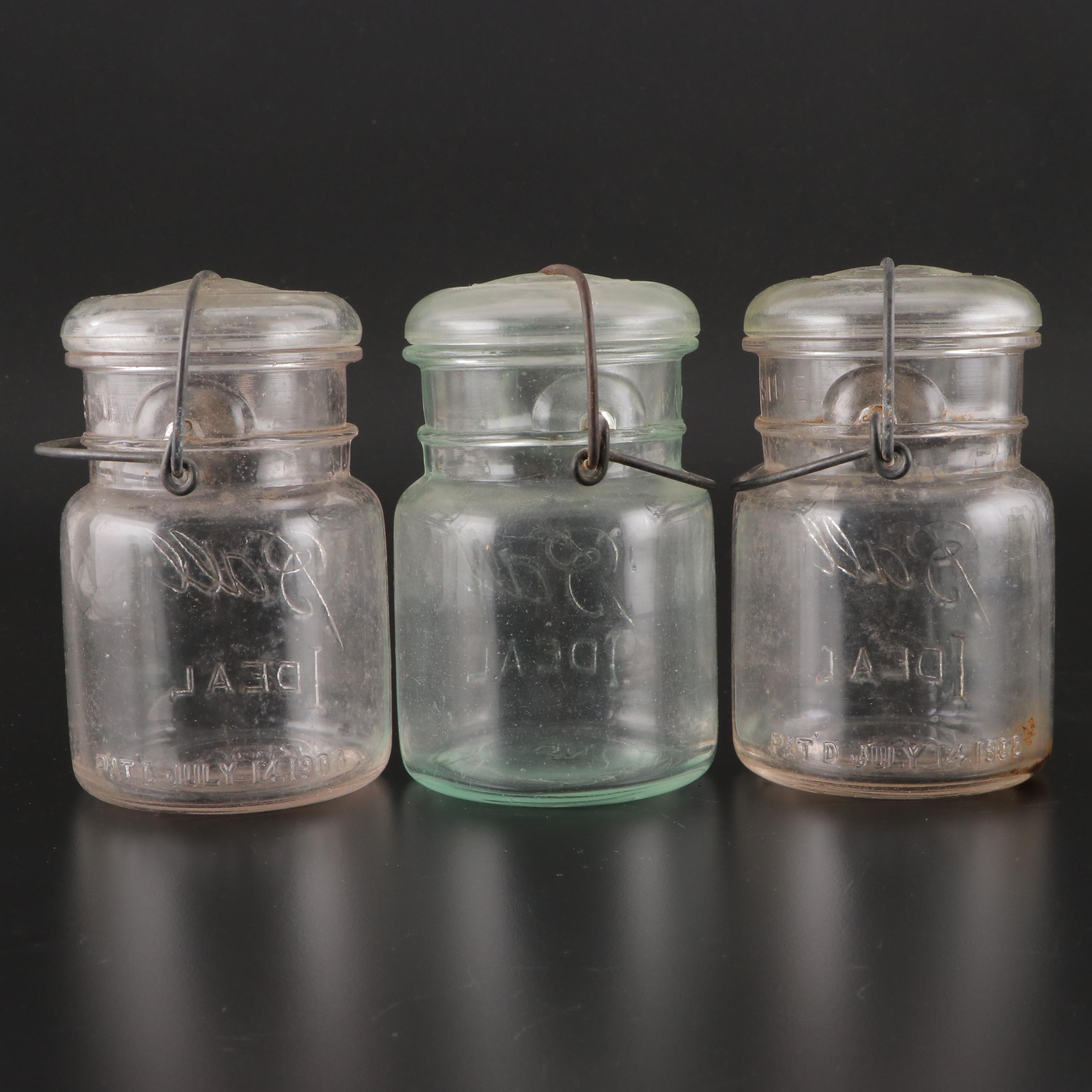 Ball Caning Jars and Wooden Clothes Pins, Early to Mid 20th Century