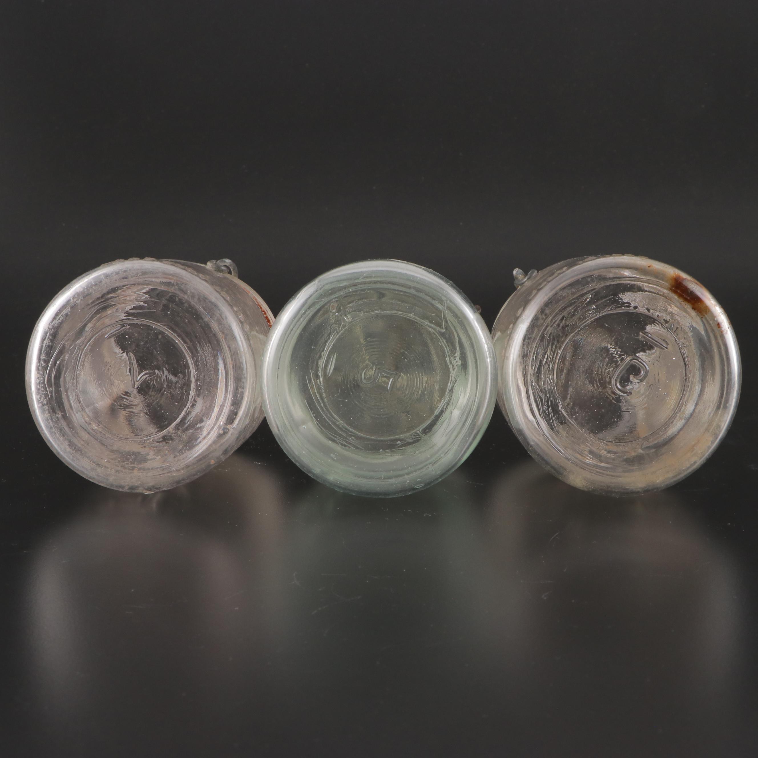 Ball Caning Jars and Wooden Clothes Pins, Early to Mid 20th Century