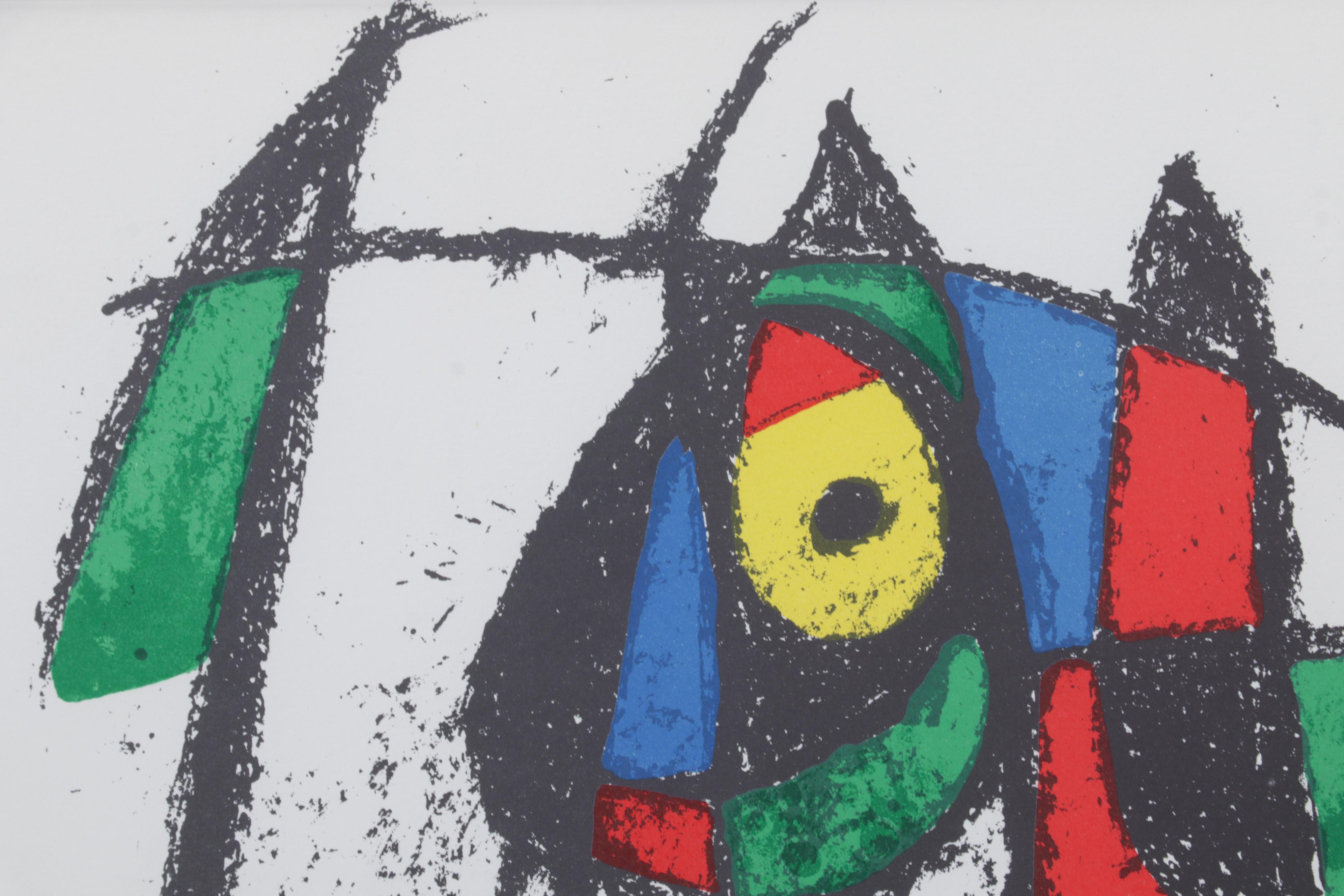 Joan Miró Color Lithograph From "Lithographs II," 1975