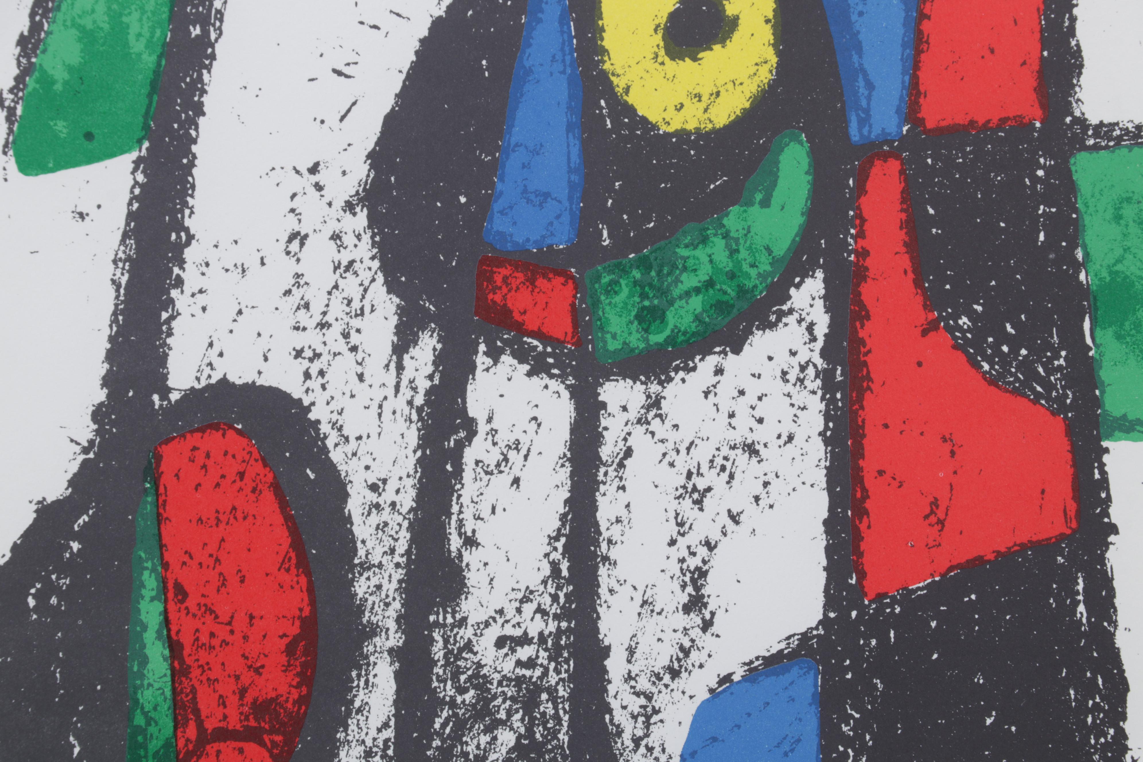 Joan Miró Color Lithograph From "Lithographs II," 1975