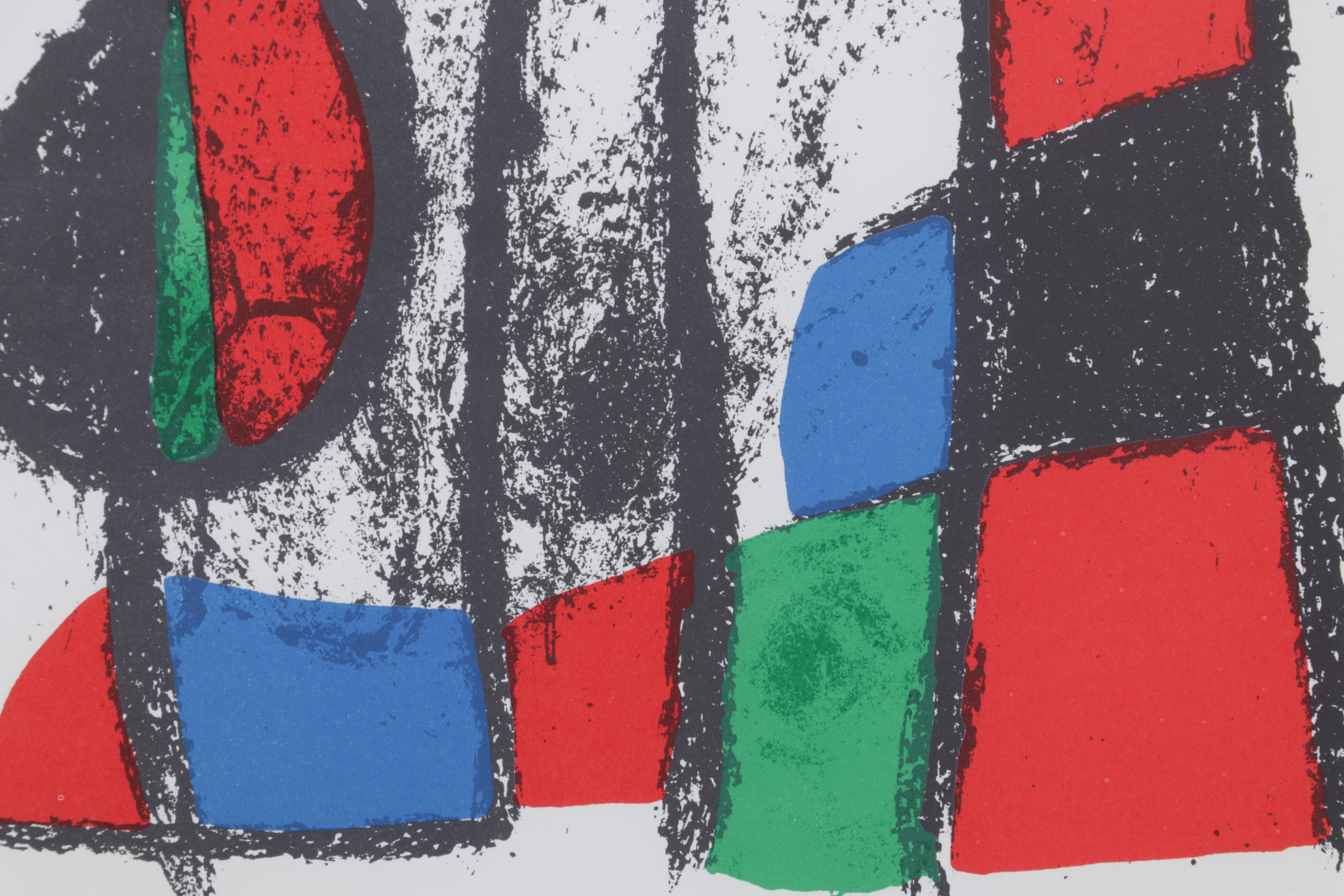 Joan Miró Color Lithograph From "Lithographs II," 1975