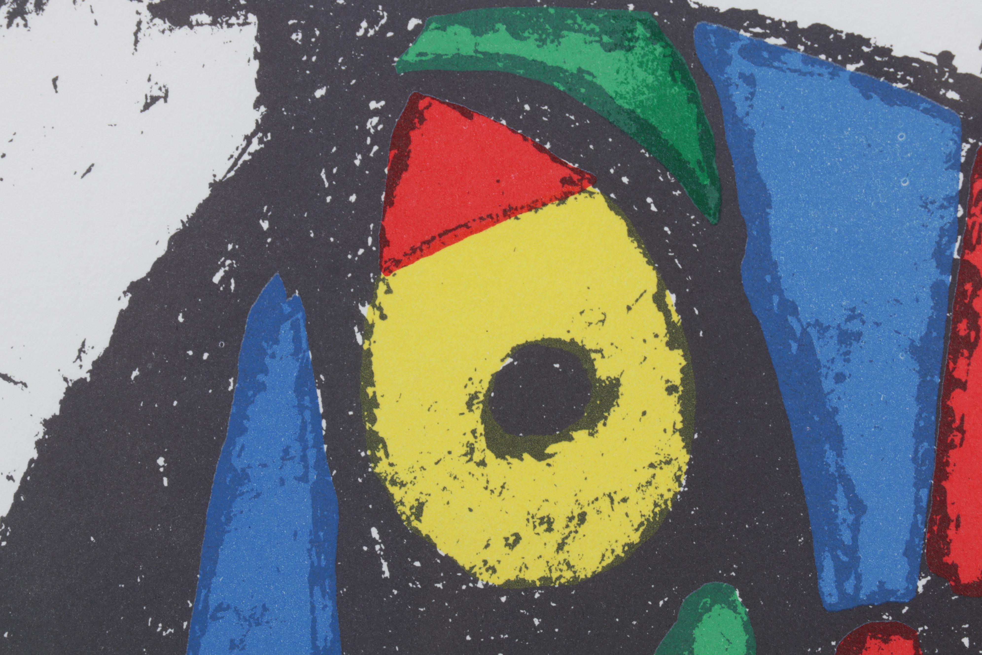 Joan Miró Color Lithograph From "Lithographs II," 1975