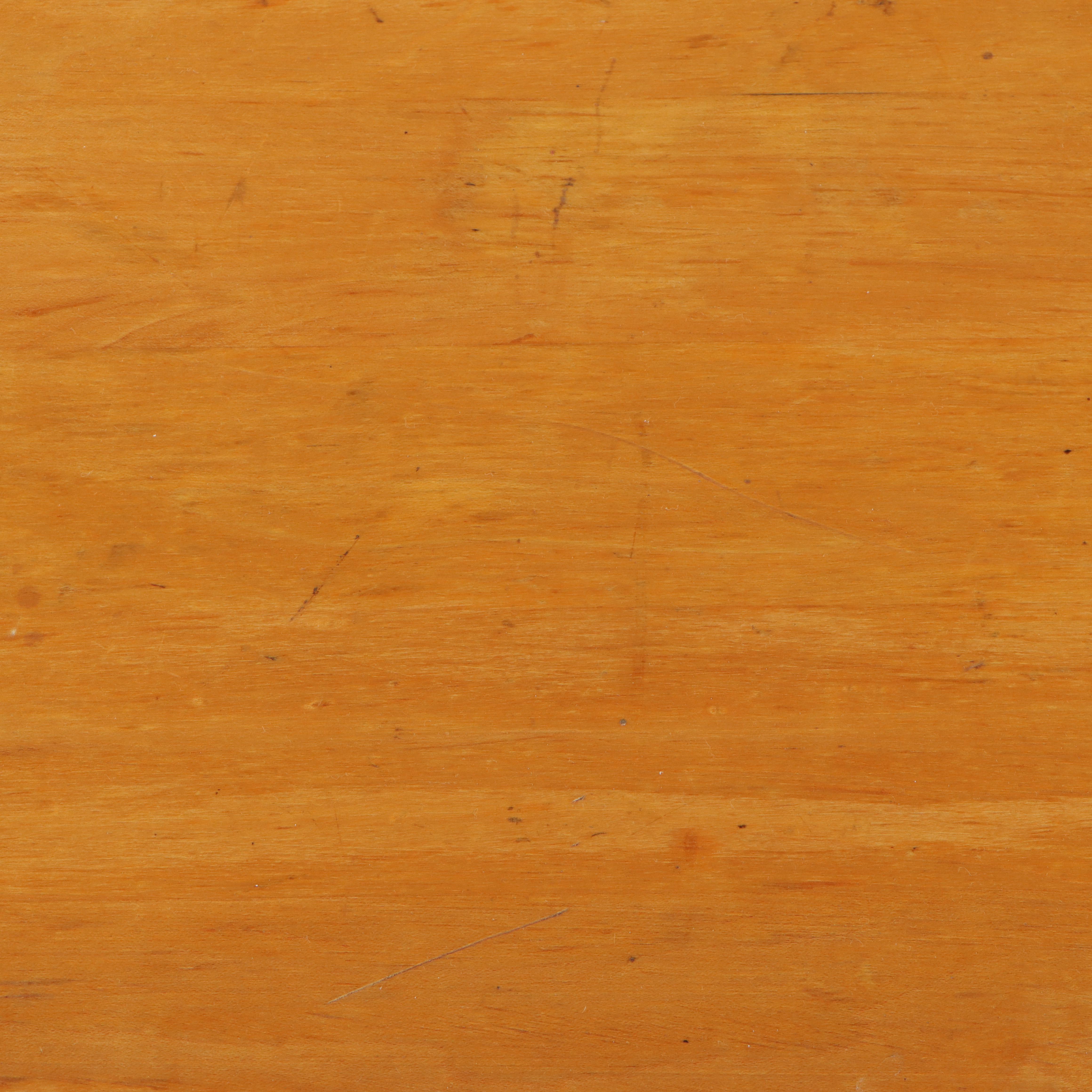 Late Victorian White-Painted and Maple Plank Top Dining Table, Late 19th Century