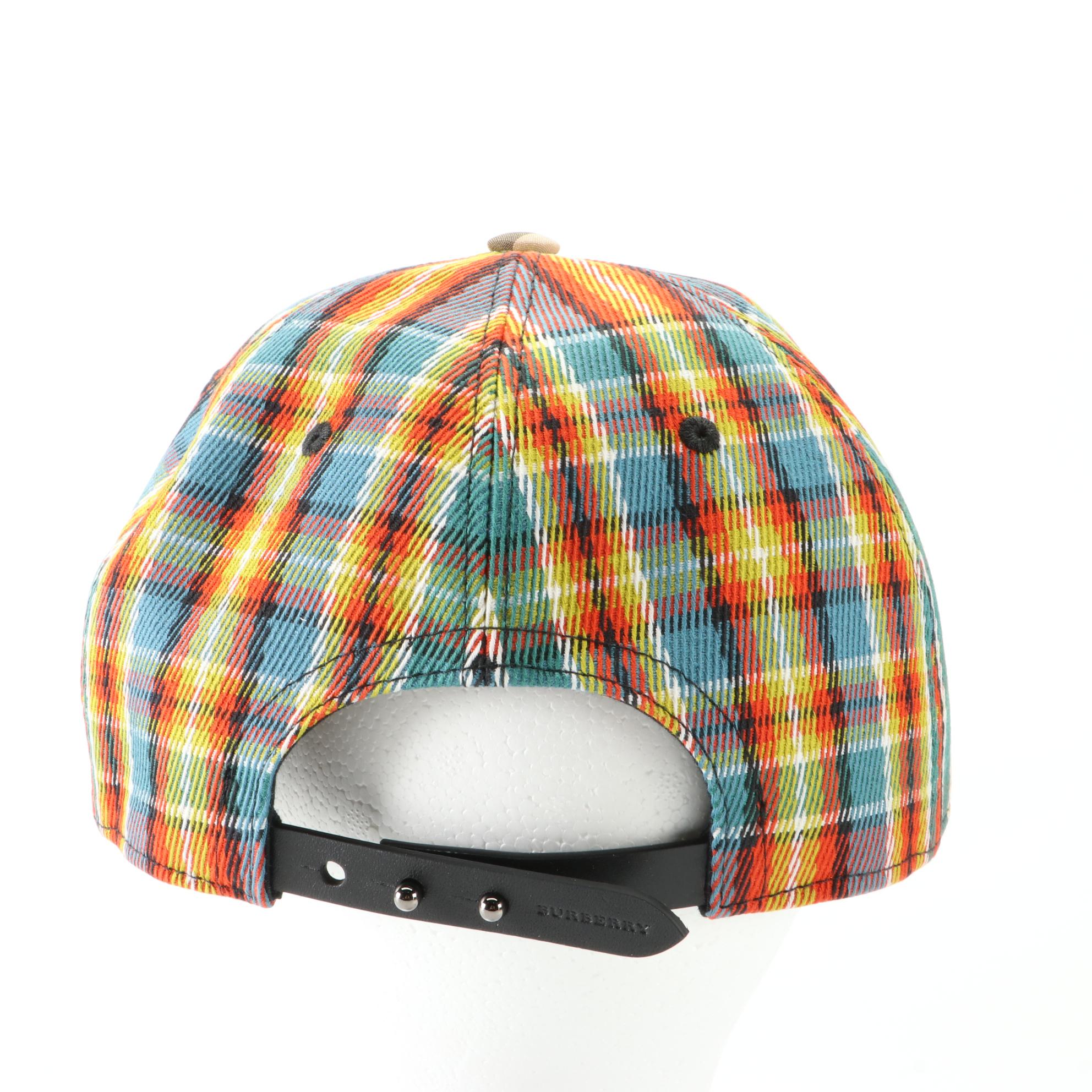 Burberry Baseball Cap in Vintage Check and Mixed Tartan Plaid Textiles, NWT