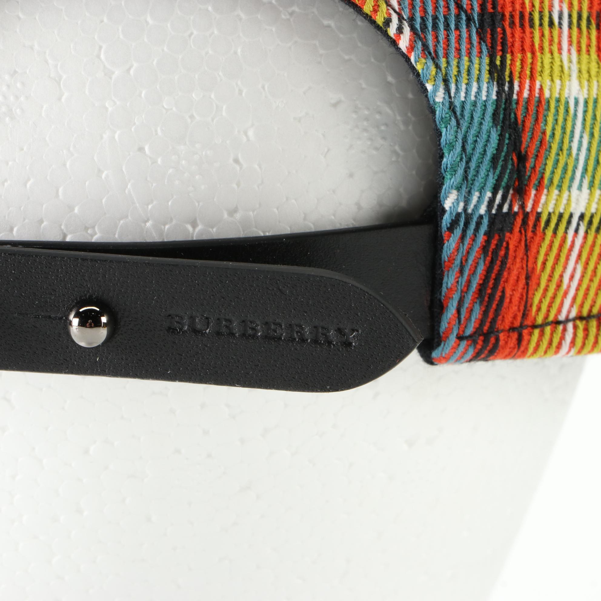 Burberry Baseball Cap in Vintage Check and Mixed Tartan Plaid Textiles, NWT
