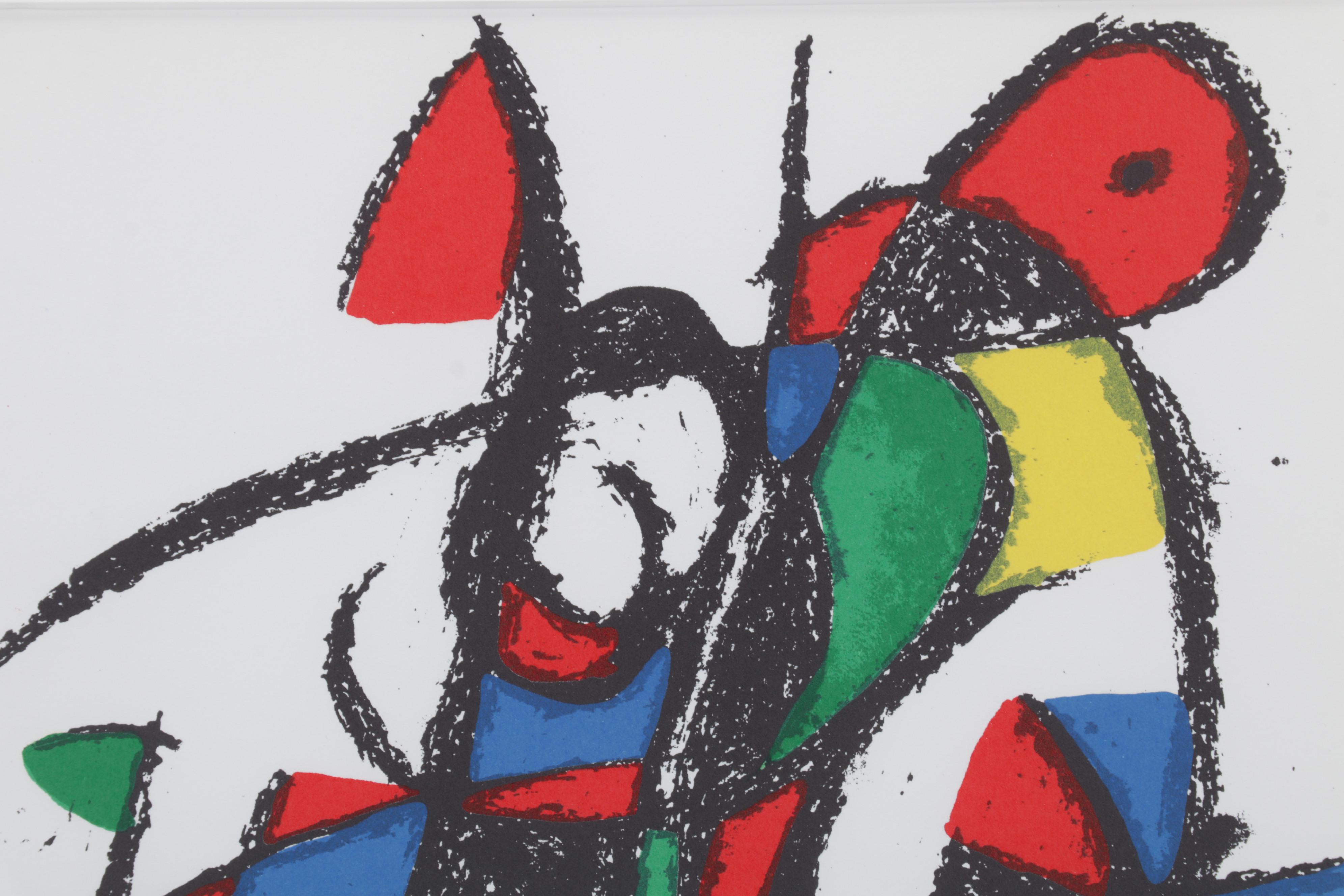 Joan Miró Color Lithograph From "Lithographs II," 1975