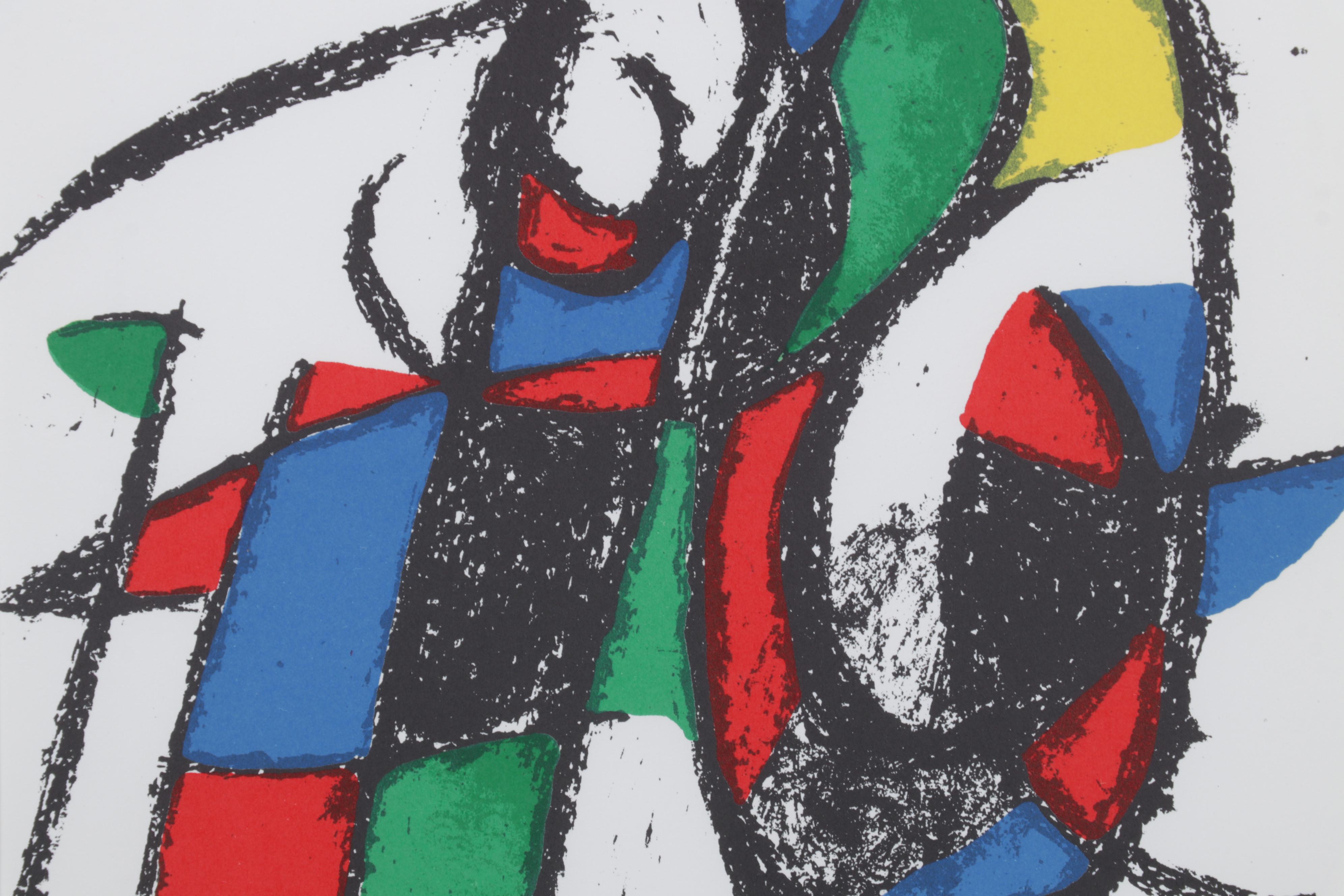 Joan Miró Color Lithograph From "Lithographs II," 1975