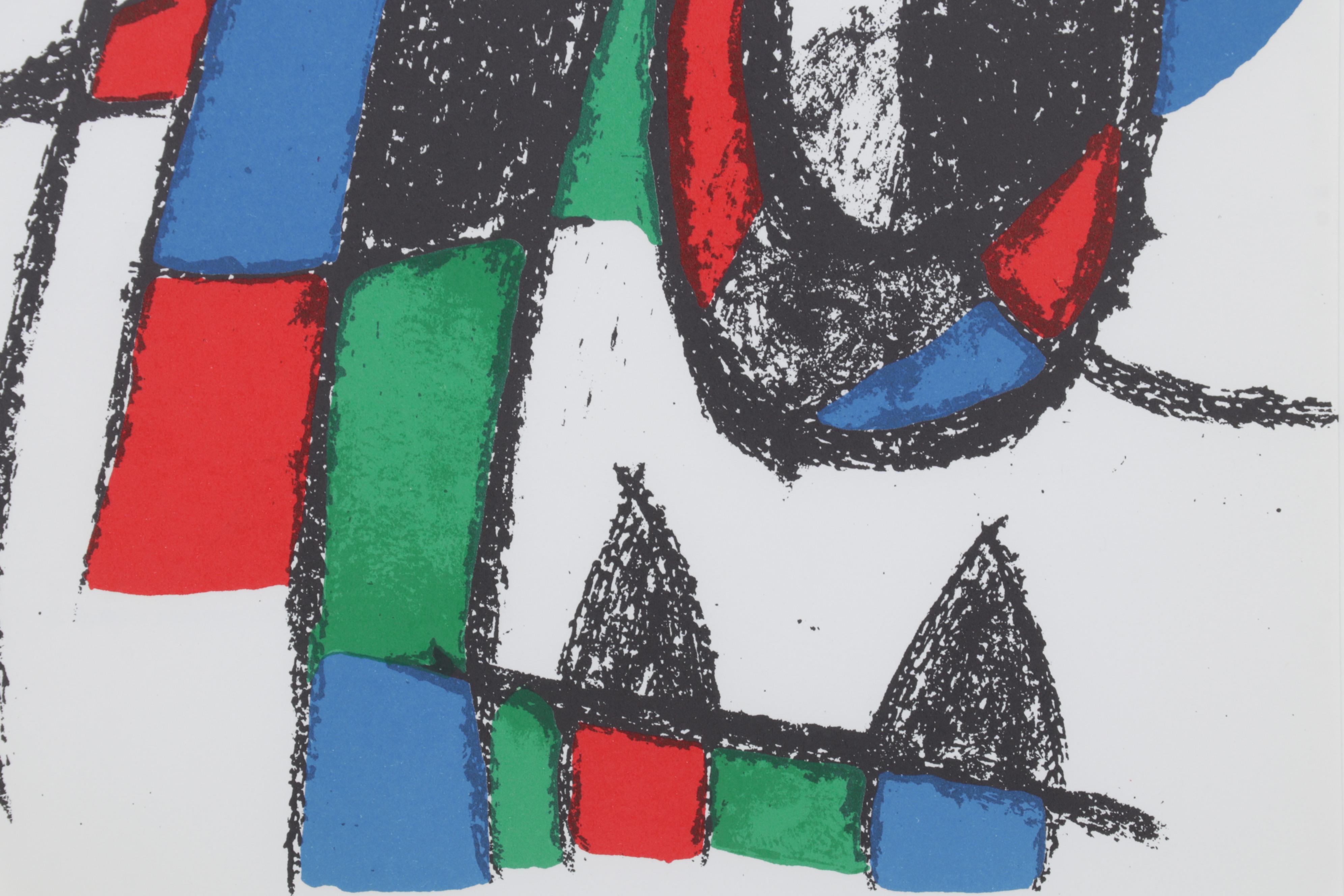 Joan Miró Color Lithograph From "Lithographs II," 1975