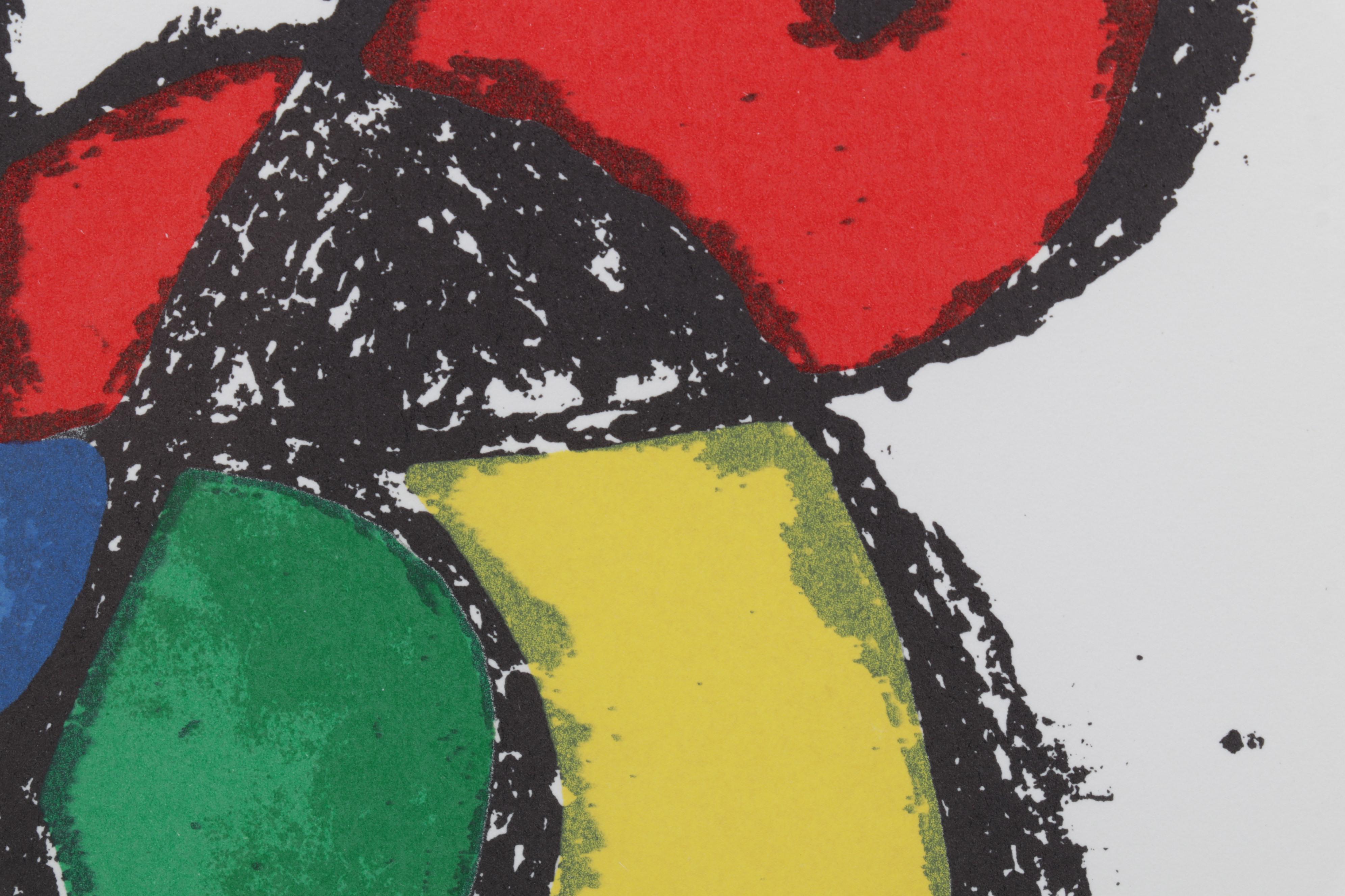 Joan Miró Color Lithograph From "Lithographs II," 1975