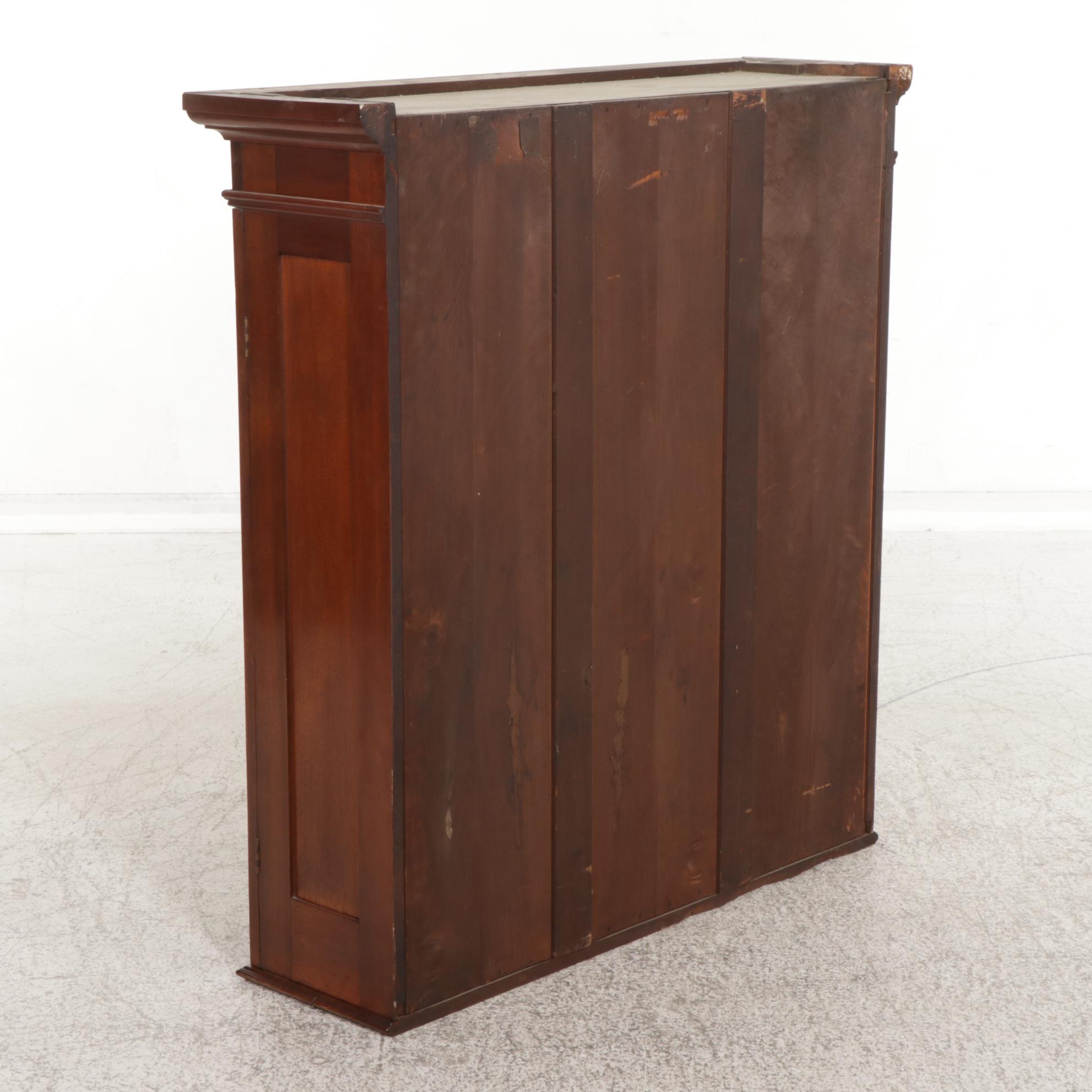 Victorian Walnut Cylinder Roll Top Secretary, Late 19th Century