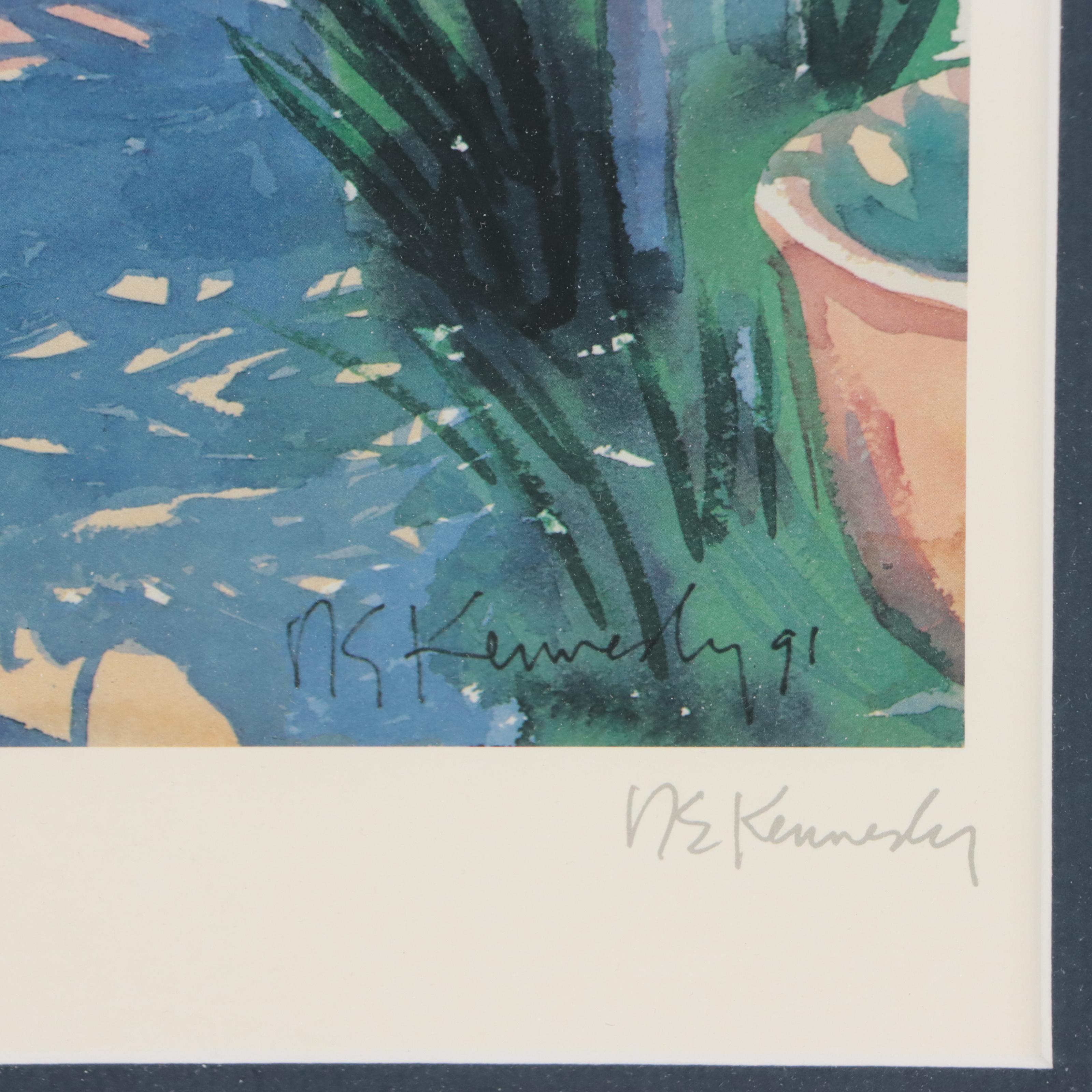 Offset Lithograph After Robert E. Kennedy "Hemingway House, Key West"