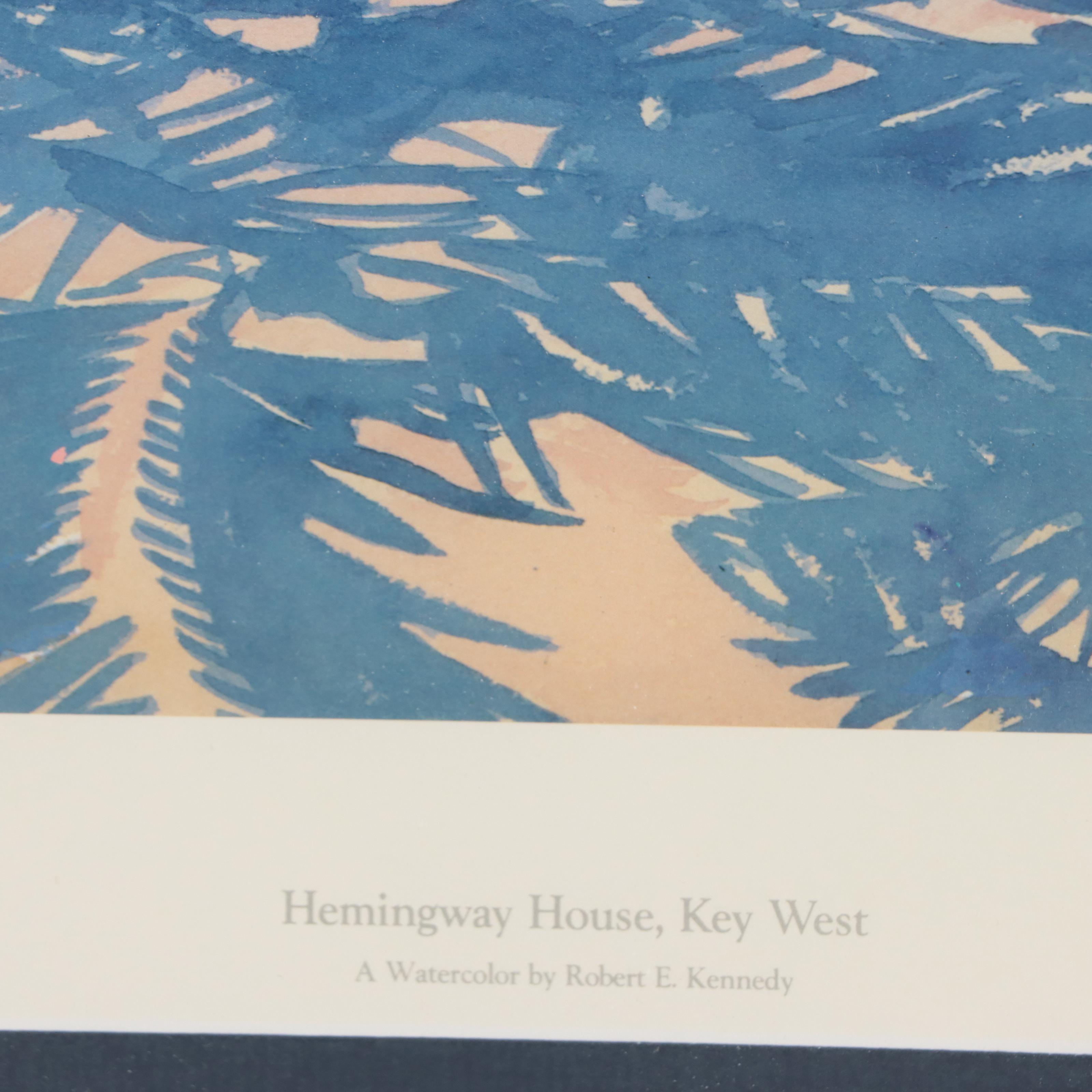 Offset Lithograph After Robert E. Kennedy "Hemingway House, Key West"