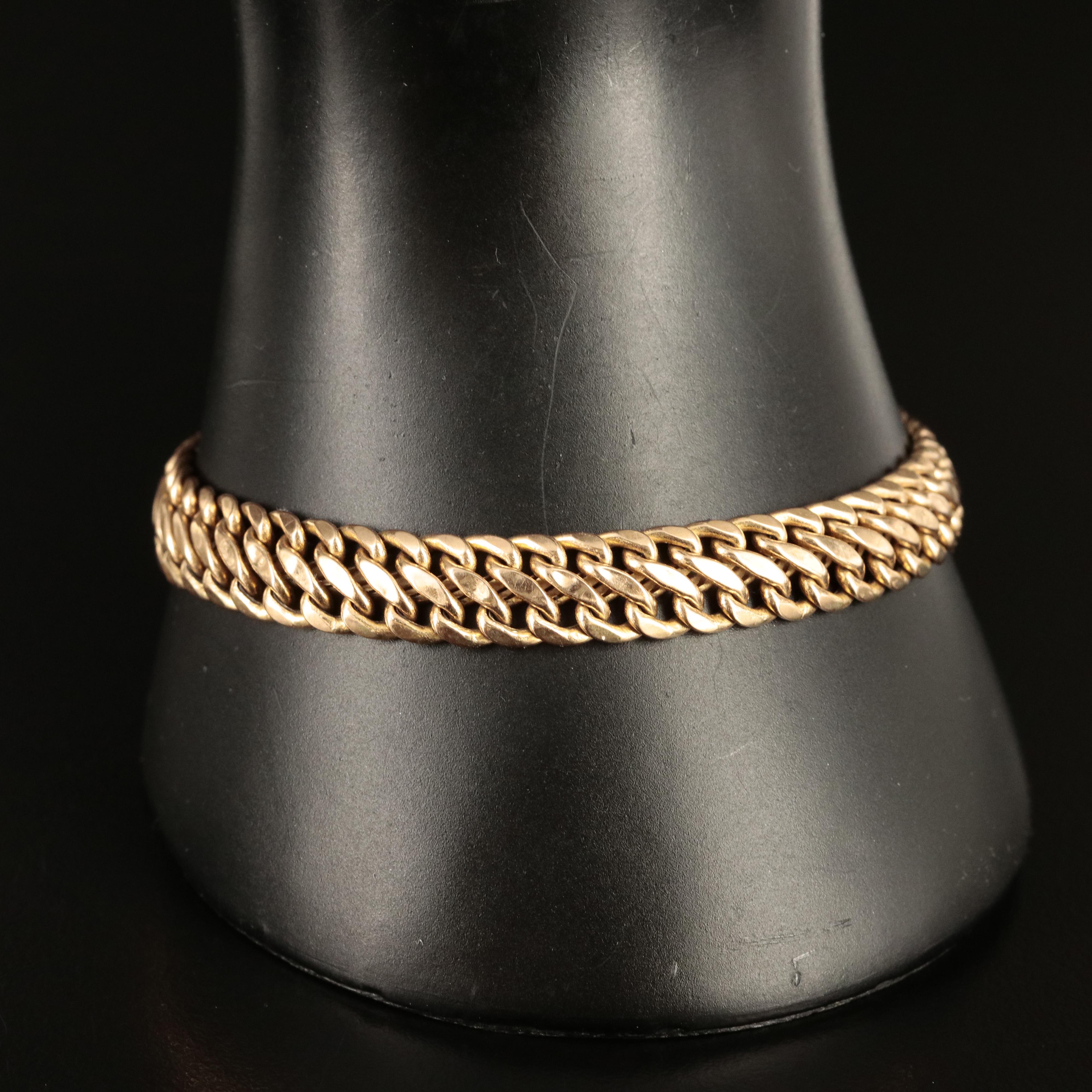 Italian Milor 14K Fancy Link Bracelet