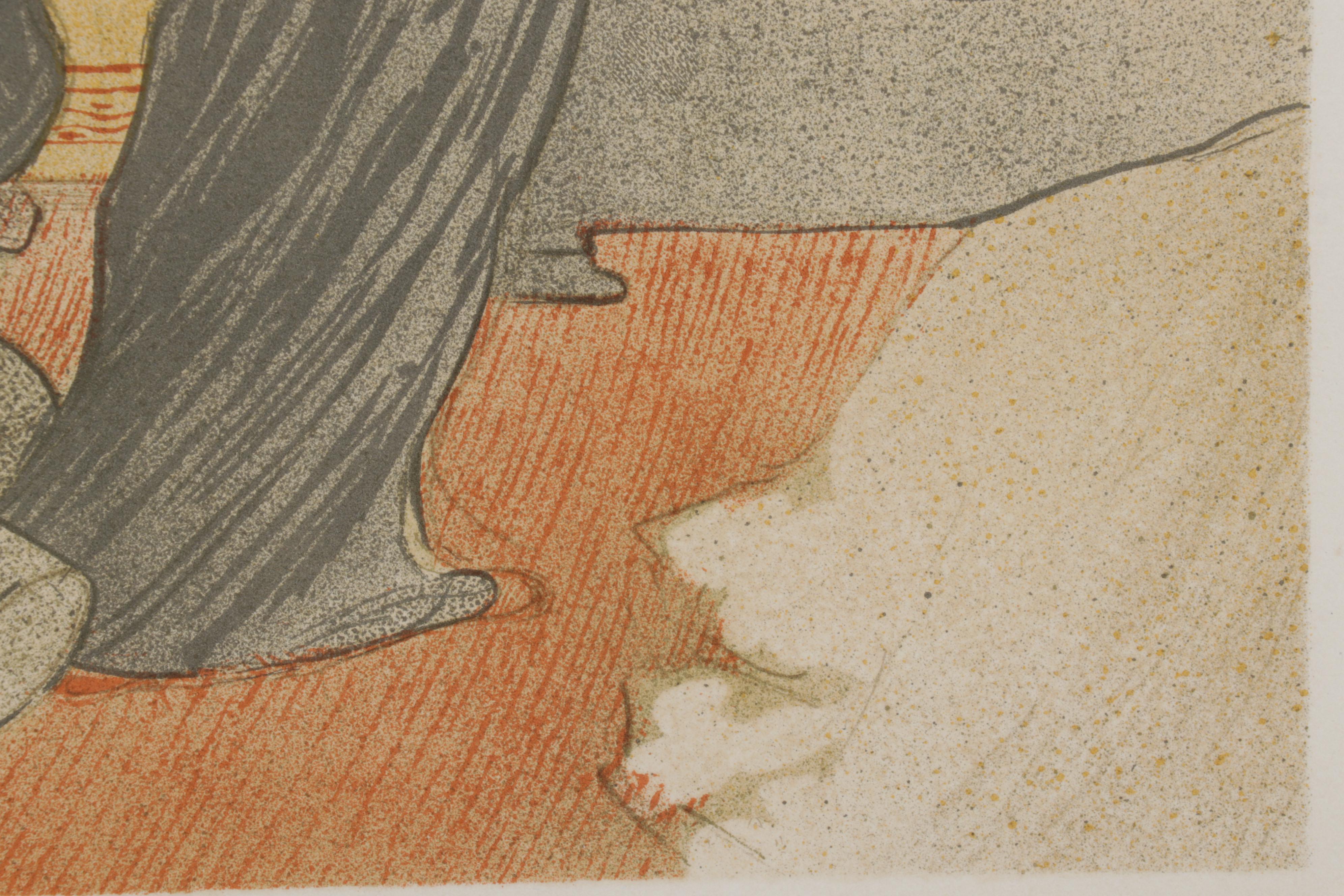 Color Lithograph After Toulouse-Lautrec "Femme au tub" From "Elles," 1952