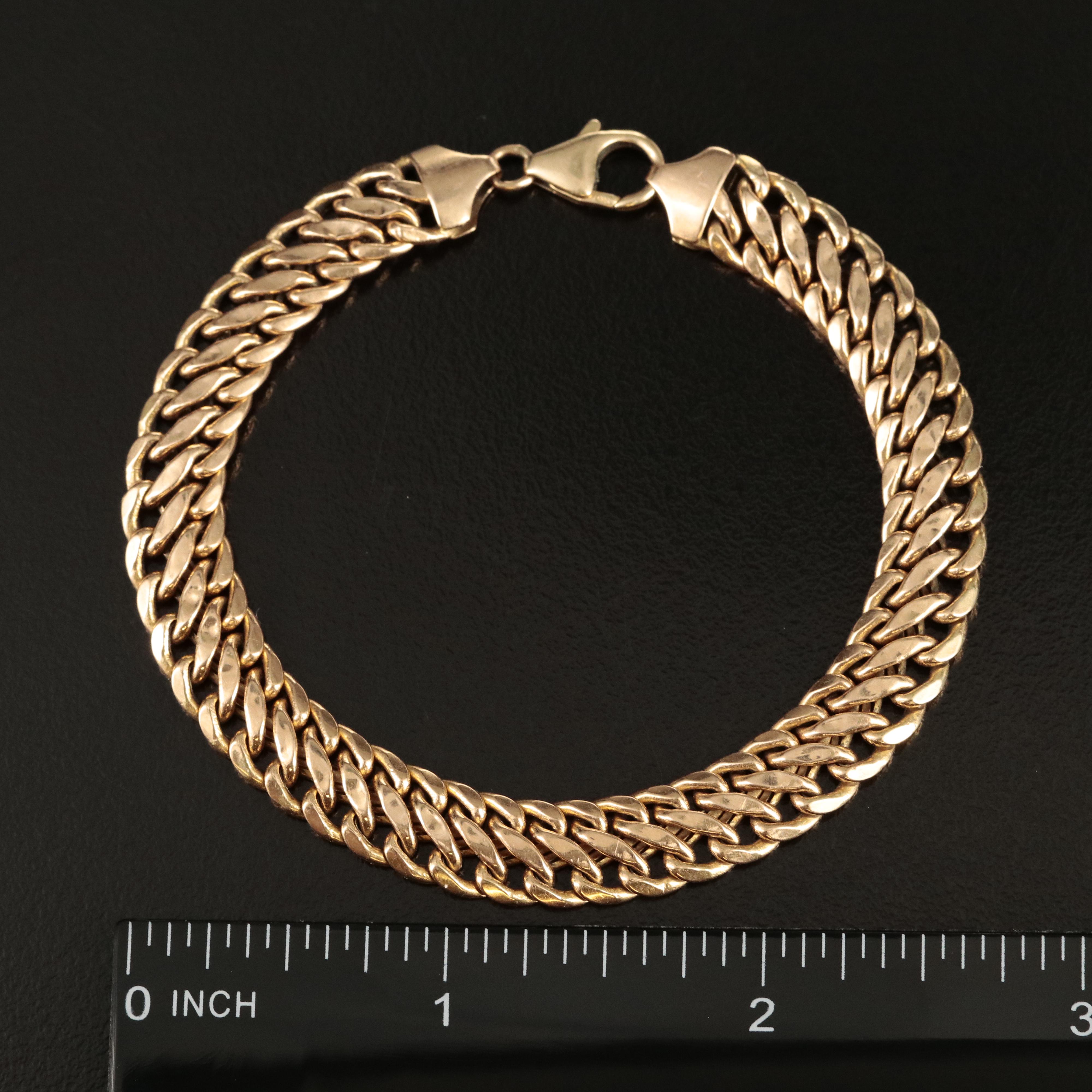 Italian Milor 14K Fancy Link Bracelet
