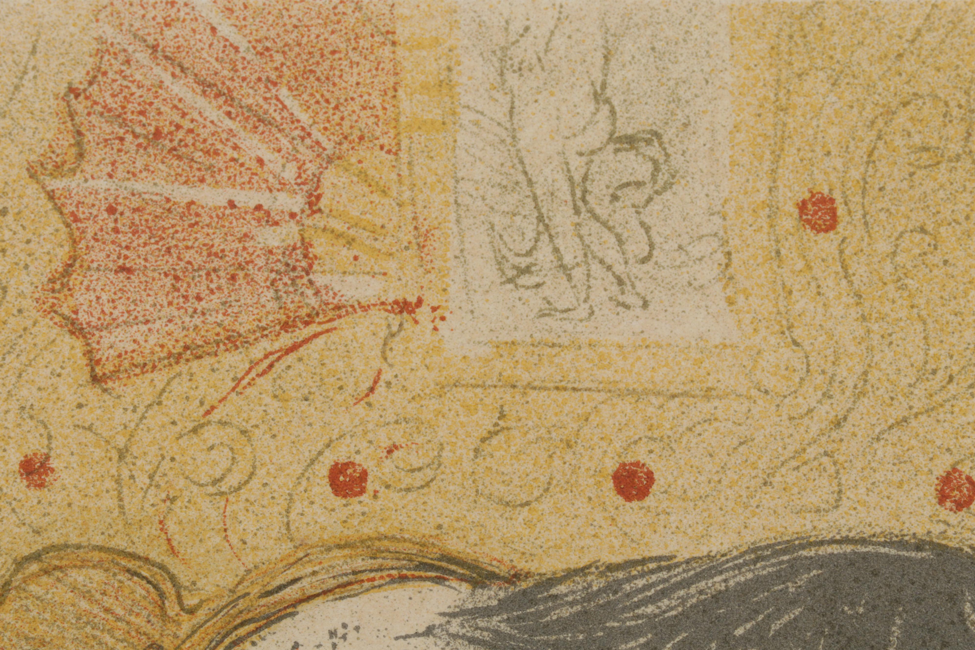 Color Lithograph After Toulouse-Lautrec "Femme au tub" From "Elles," 1952