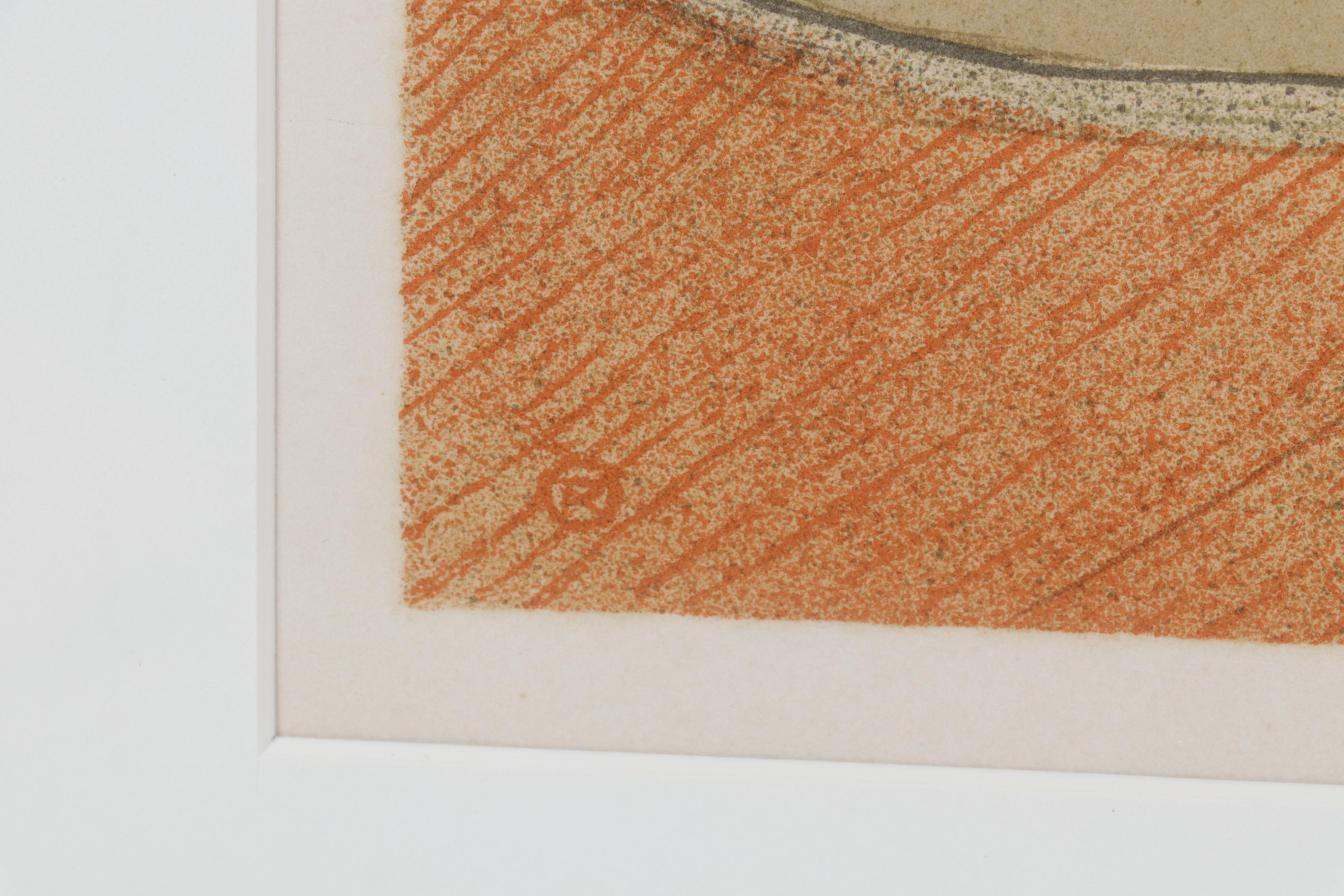 Color Lithograph After Toulouse-Lautrec "Femme au tub" From "Elles," 1952