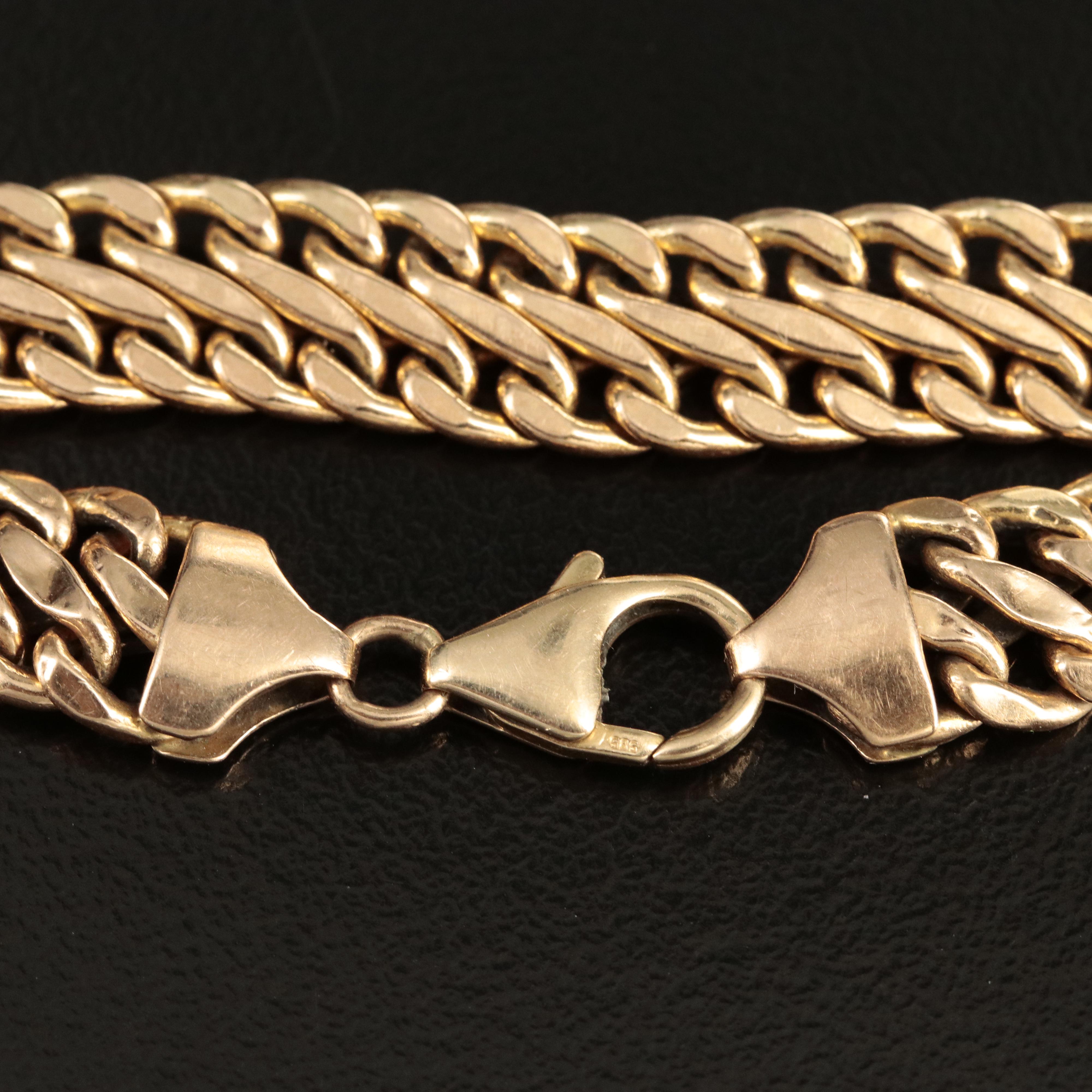 Italian Milor 14K Fancy Link Bracelet