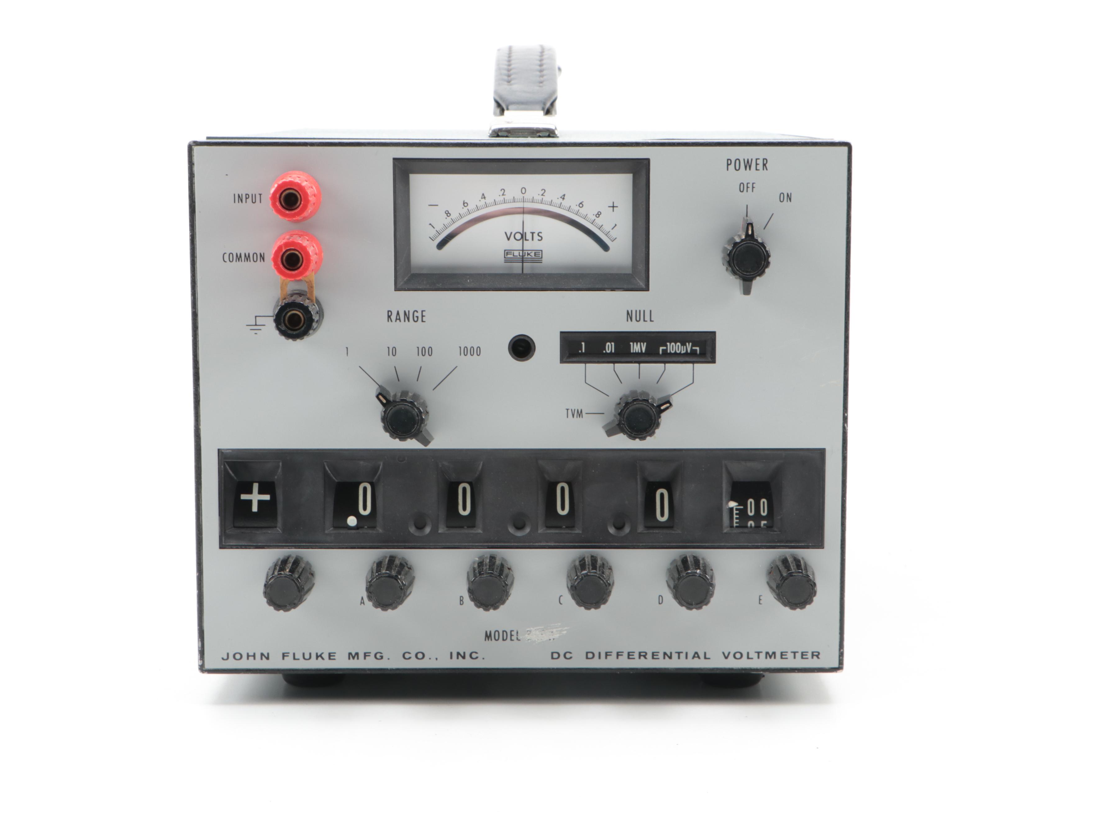 John Fluke Co. Differential Voltmeter, DC Power Supply, Computing Meters