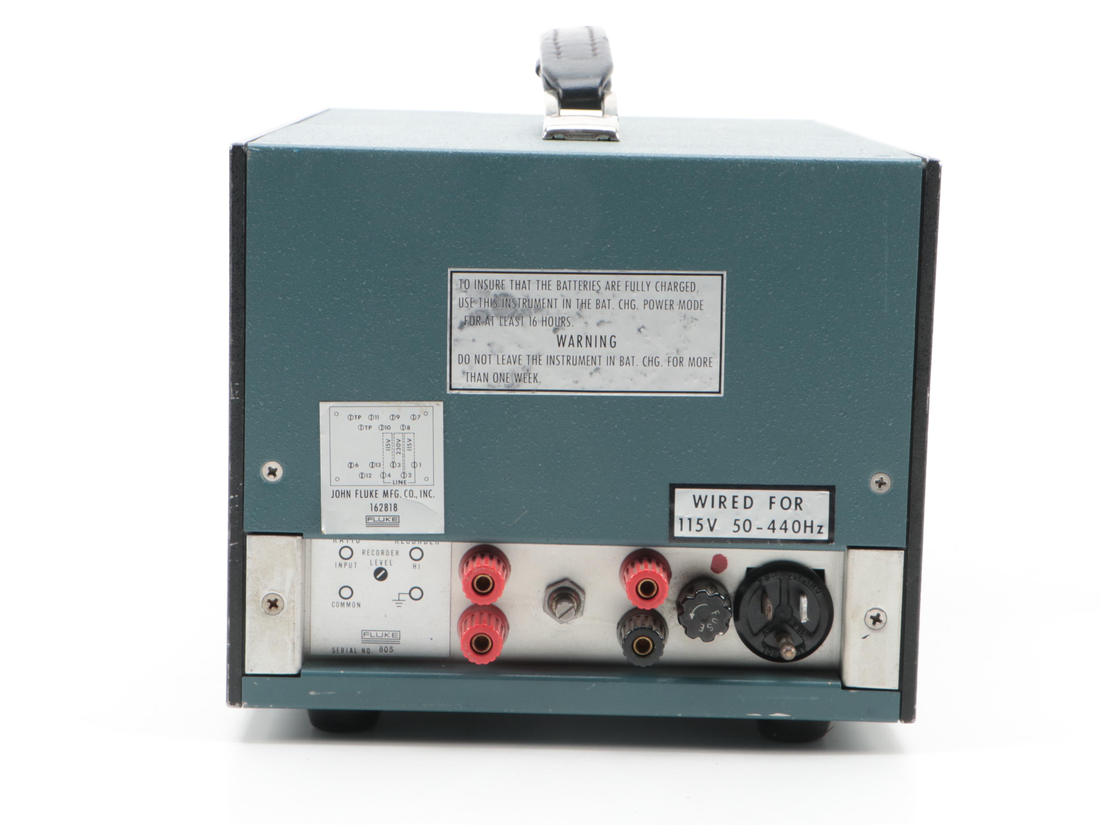 John Fluke Co. Differential Voltmeter, DC Power Supply, Computing Meters