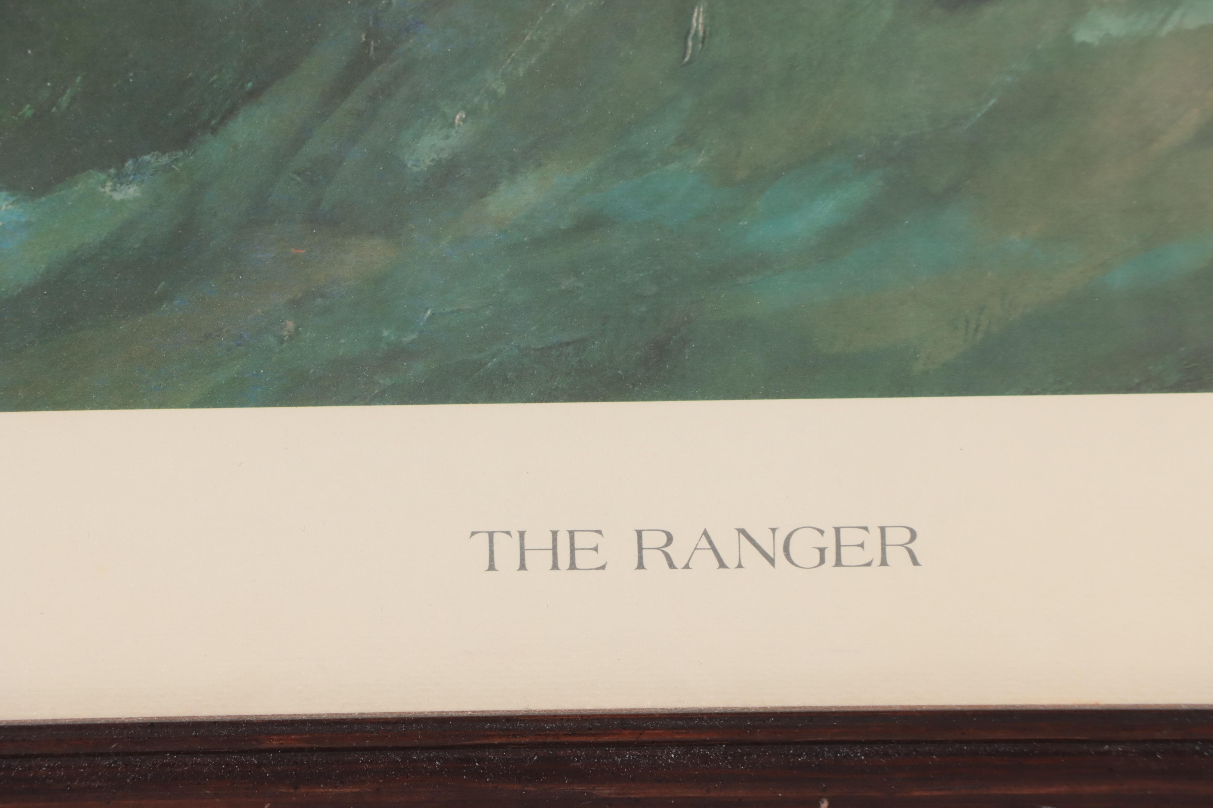 Offset Lithograph After George Gaadt of America's Cup Racing Yacht "The Ranger"