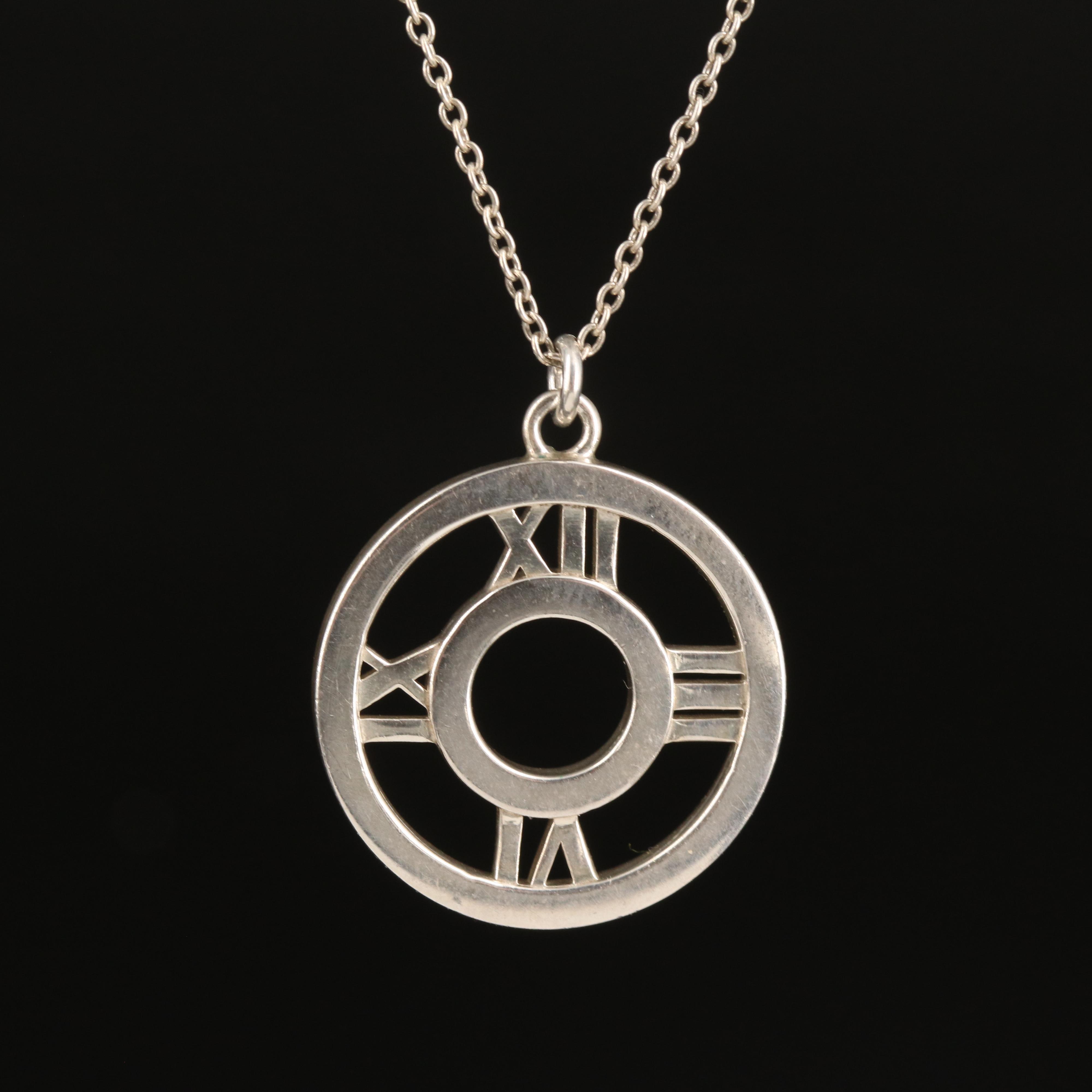 Tiffany & Co. "Atlas" Sterling Pendant Necklace