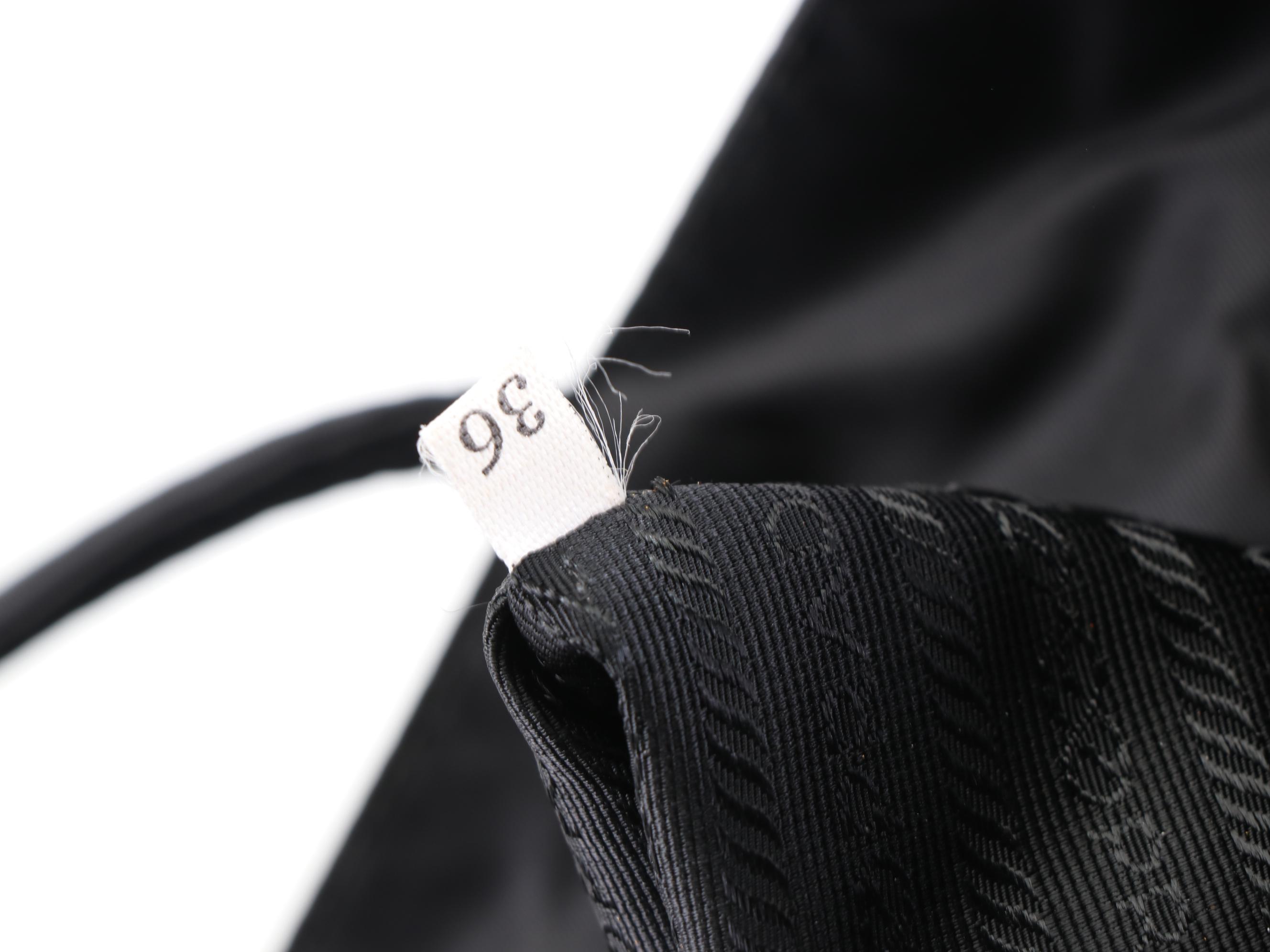 Prada Shoulder Tote in Black Tessuto Nylon