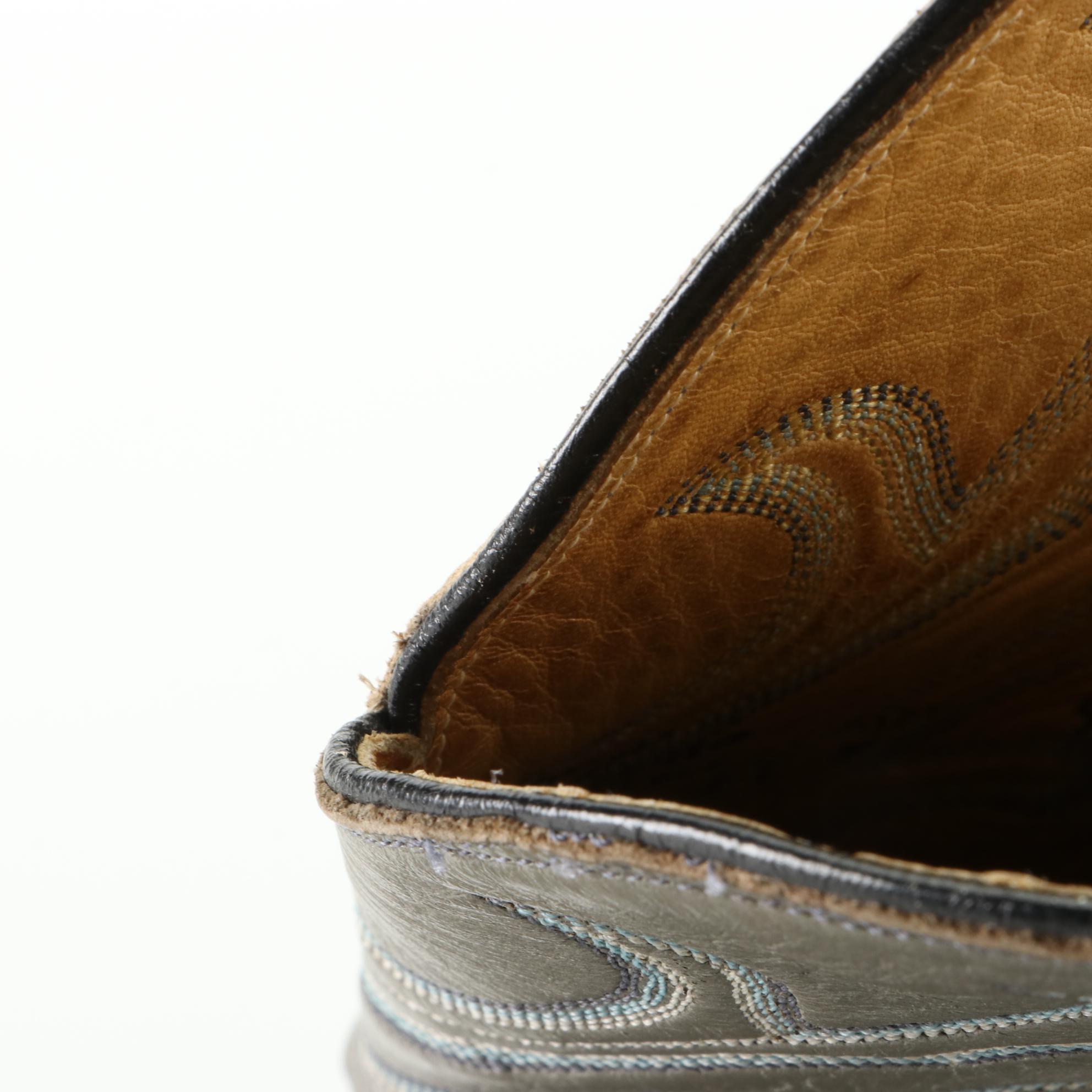 Men's Tony Lama Western 8117 Boots in Lizard Skin and Leather