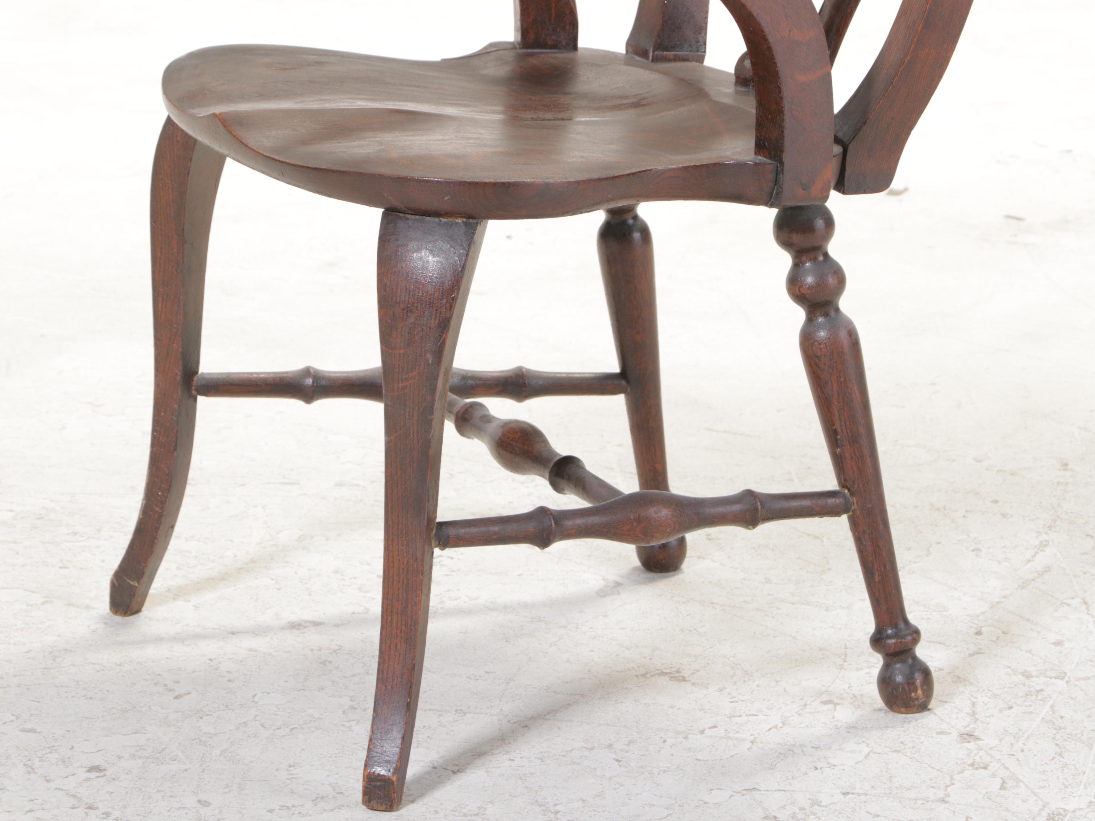 American Renaissance Revival Carved and Quartersawn Oak Armchair, circa 1900