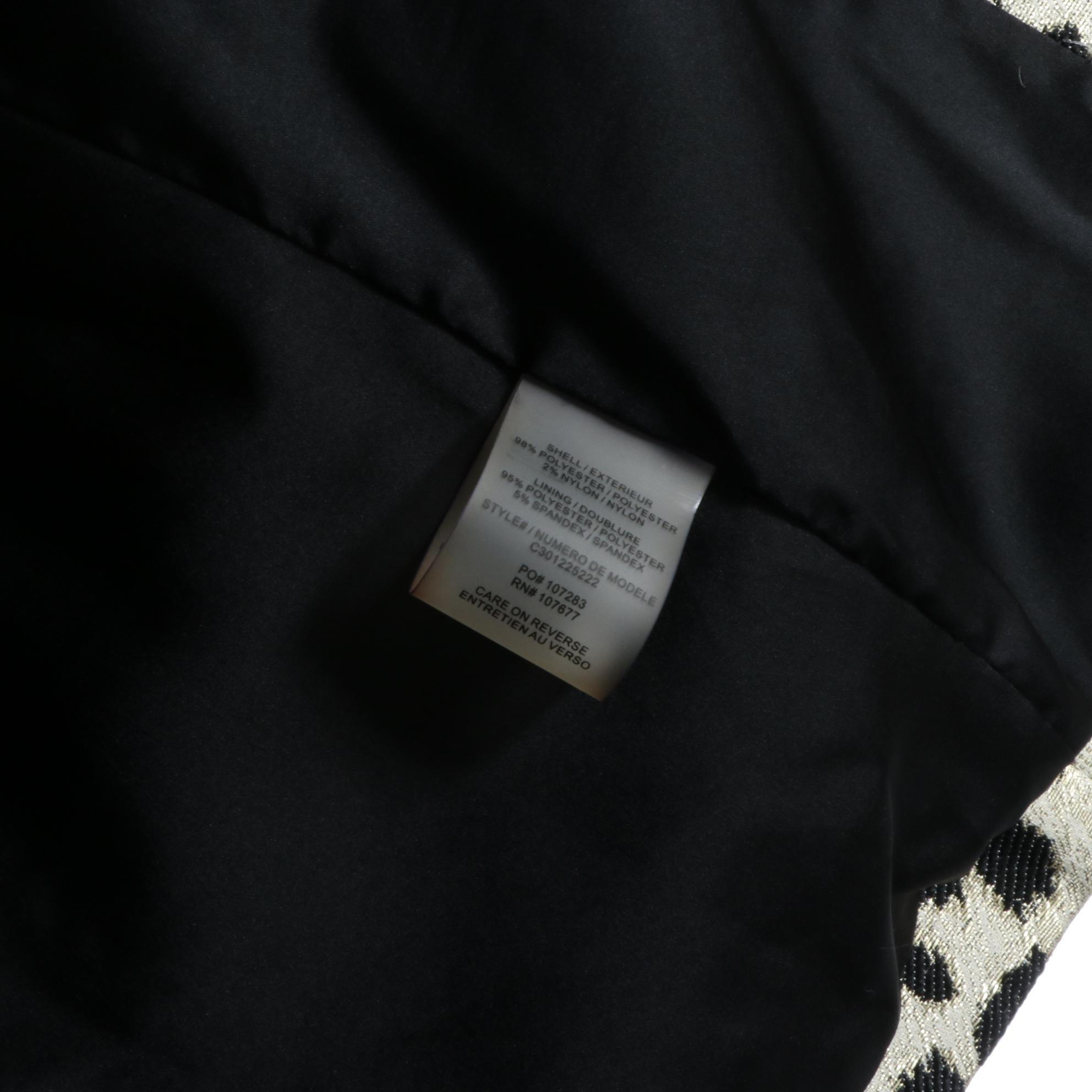 Alice +  Olivia Metallic Floral and Leopard Motif Jackets