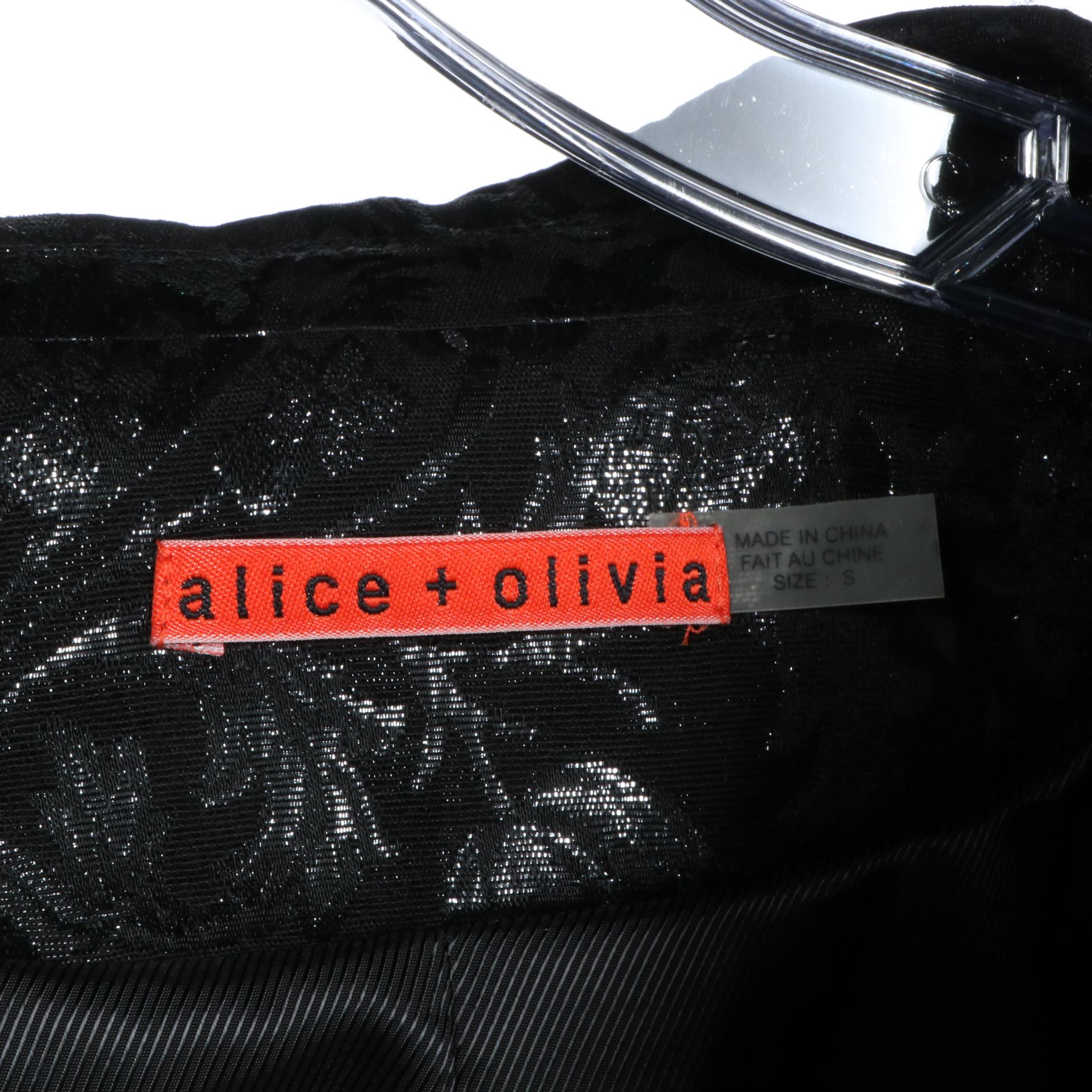 Alice +  Olivia Metallic Floral and Leopard Motif Jackets
