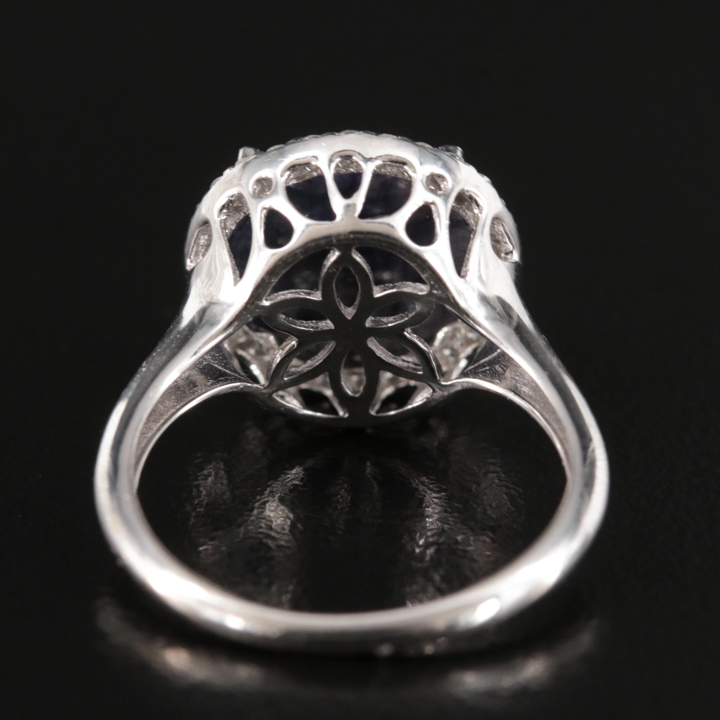 14K Corundrum and Diamond Ring